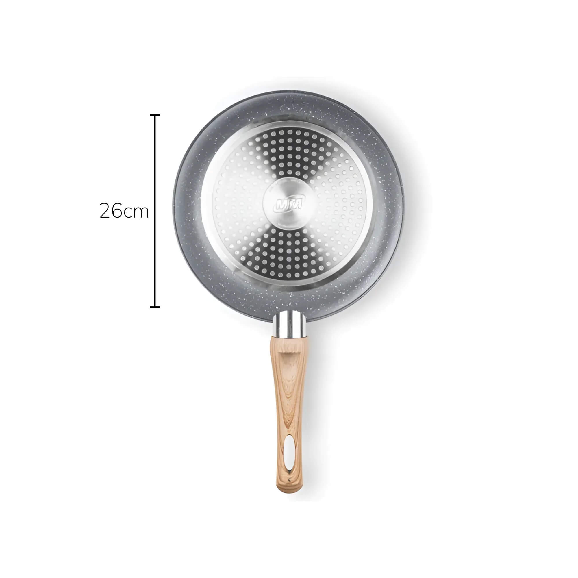 Frigideira Antiaderente Induction Pro Ceramic-Flon Cor Cinza N.26 2,0L 26cm MTA - 8537