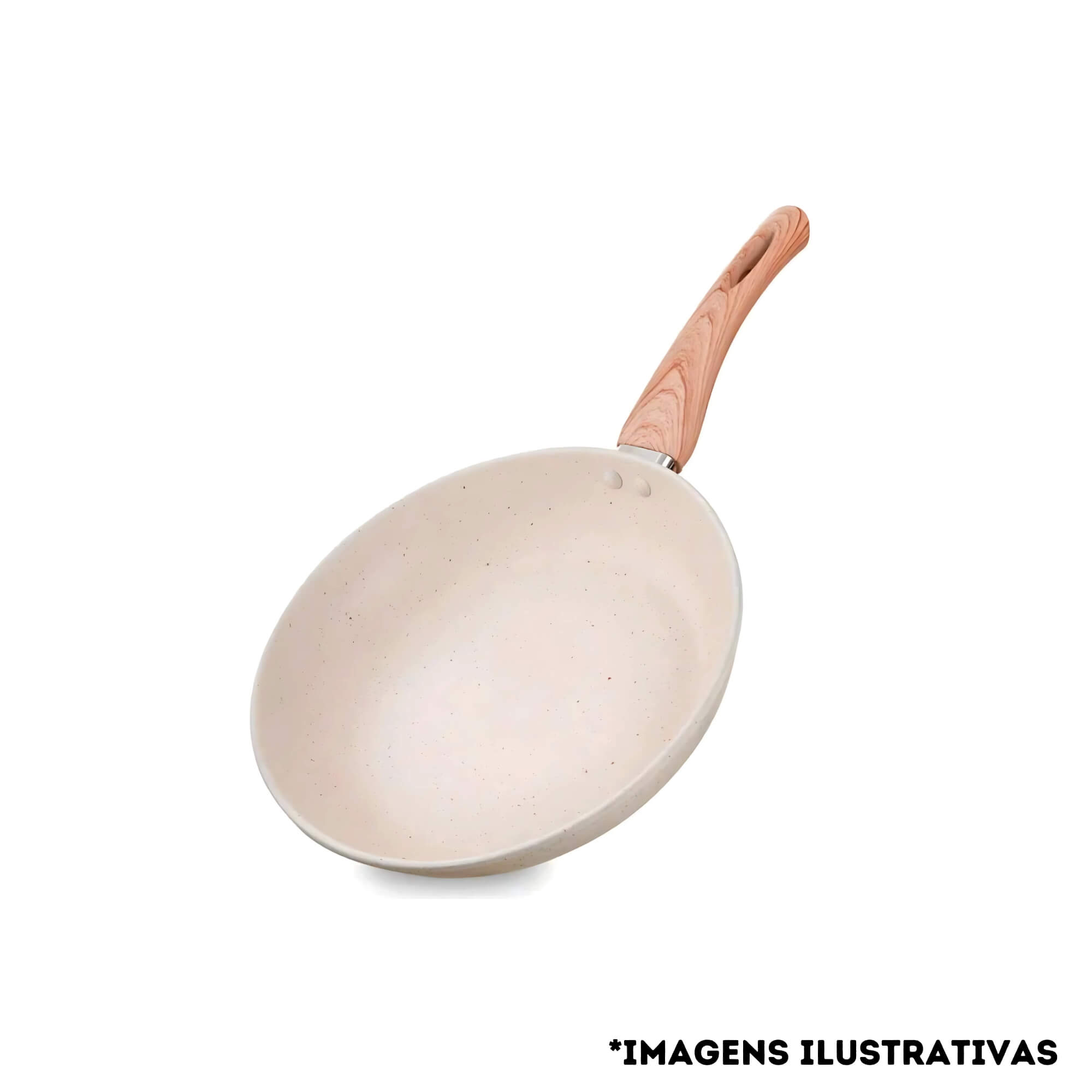 Frigideira Antiaderente Induction Pro Vanilla Ceramic-Flon N.24 1,8L 24cm MTA - 8529