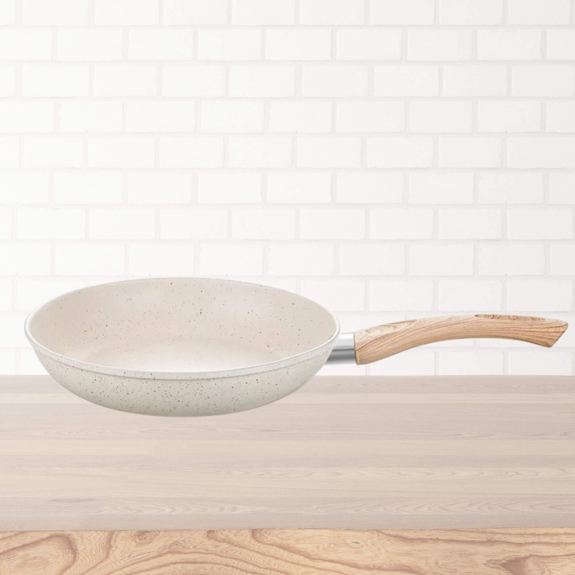 Frigideira Antiaderente Induction Pro Vanilla Ceramic-Flon N.24 1,8L 24cm MTA - 8529