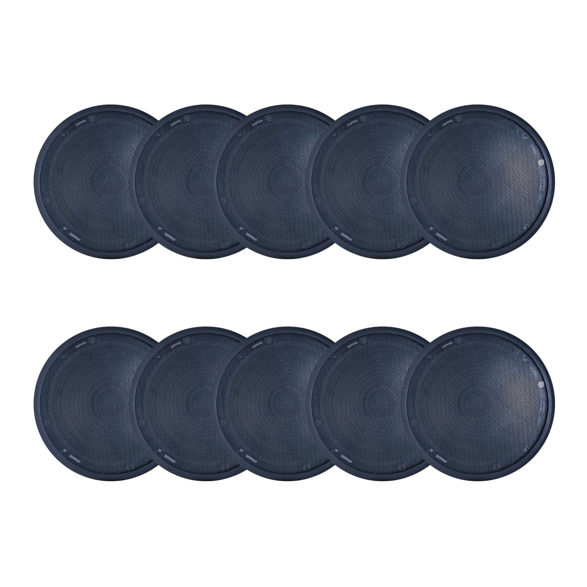 COMP Kit 10 Caixa Acústica Arandela Orion Full Range 6P 55W 8R Redonda Cor Preta Leson - 2LS00078P