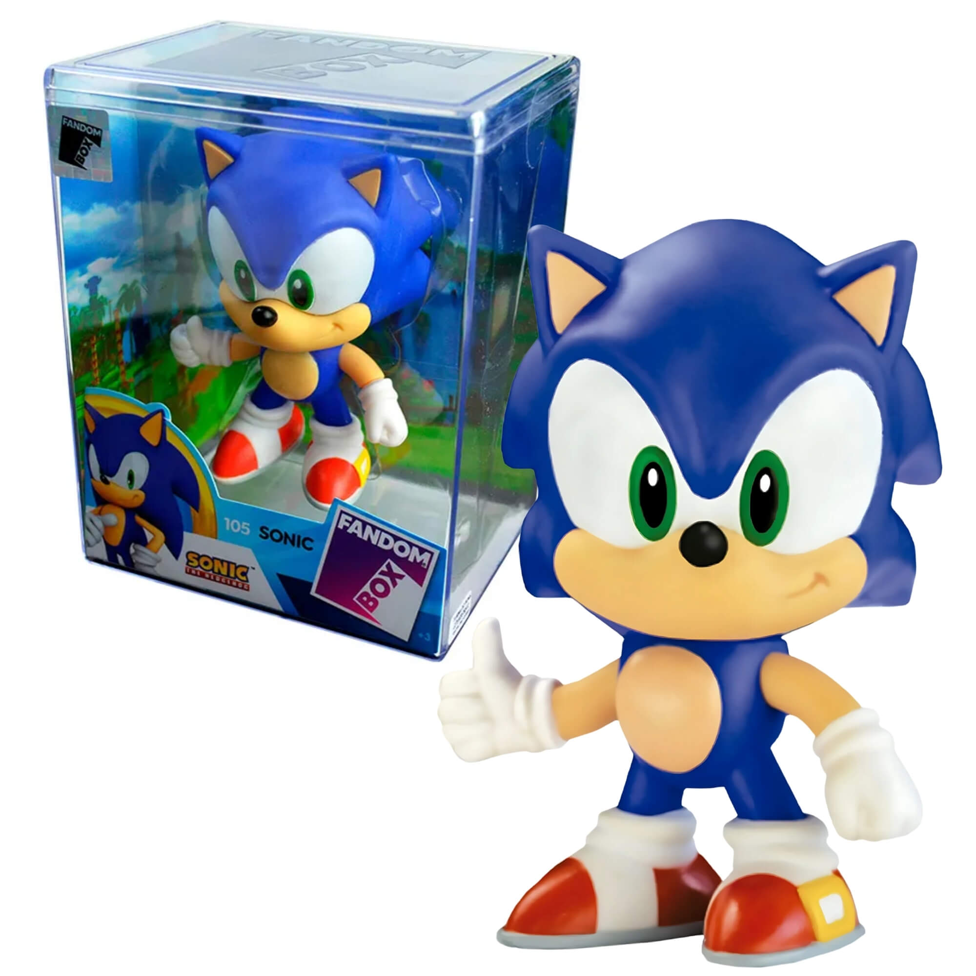 Fandom Box Sonic - Turma do Sonic Boneco Colecionável Vinil Atóxico Lider - 3500