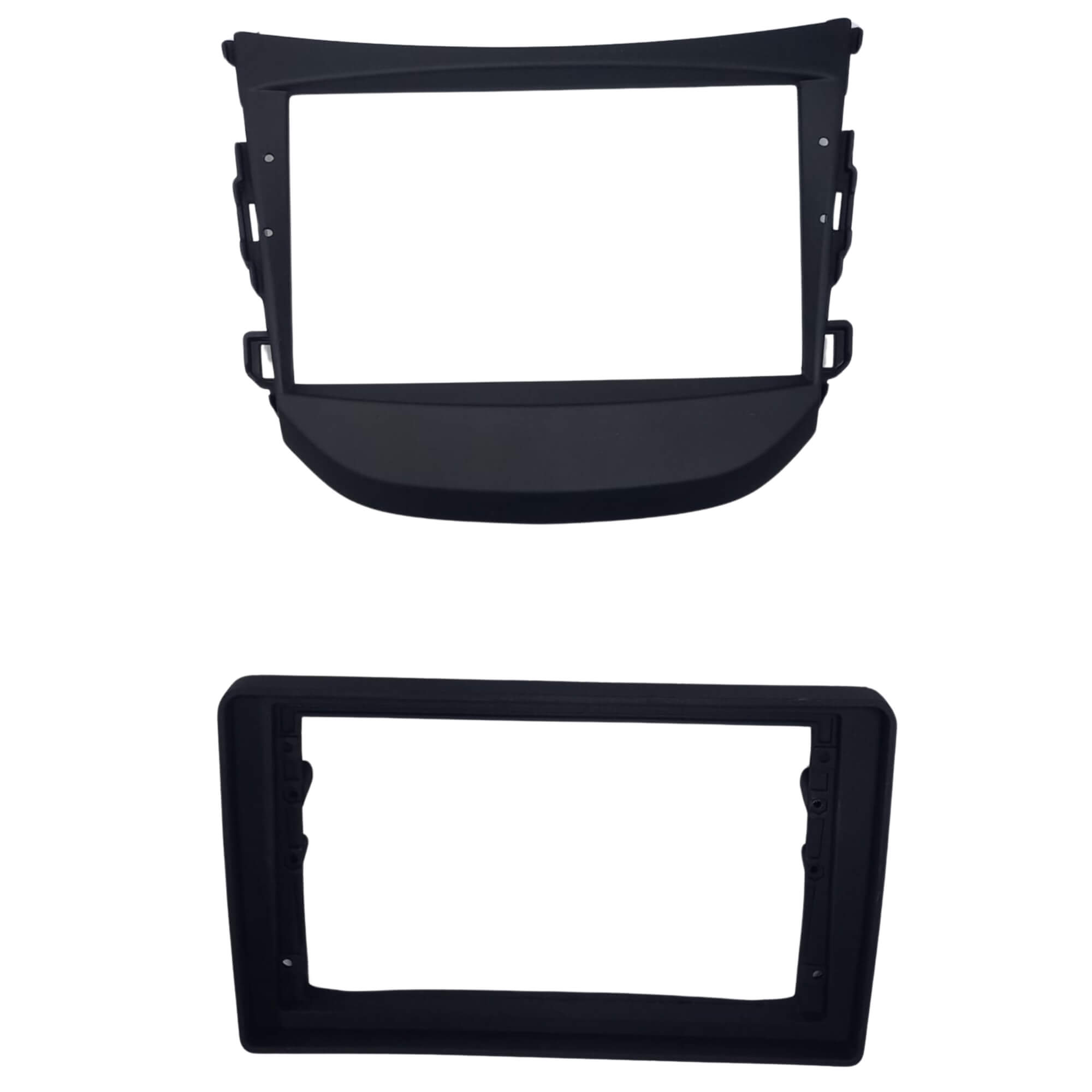 Moldura 9" pol na cor preta compatível c/ HB20 c/ som original de fábrica 2012 a 2019 Expex - EPX9HY022