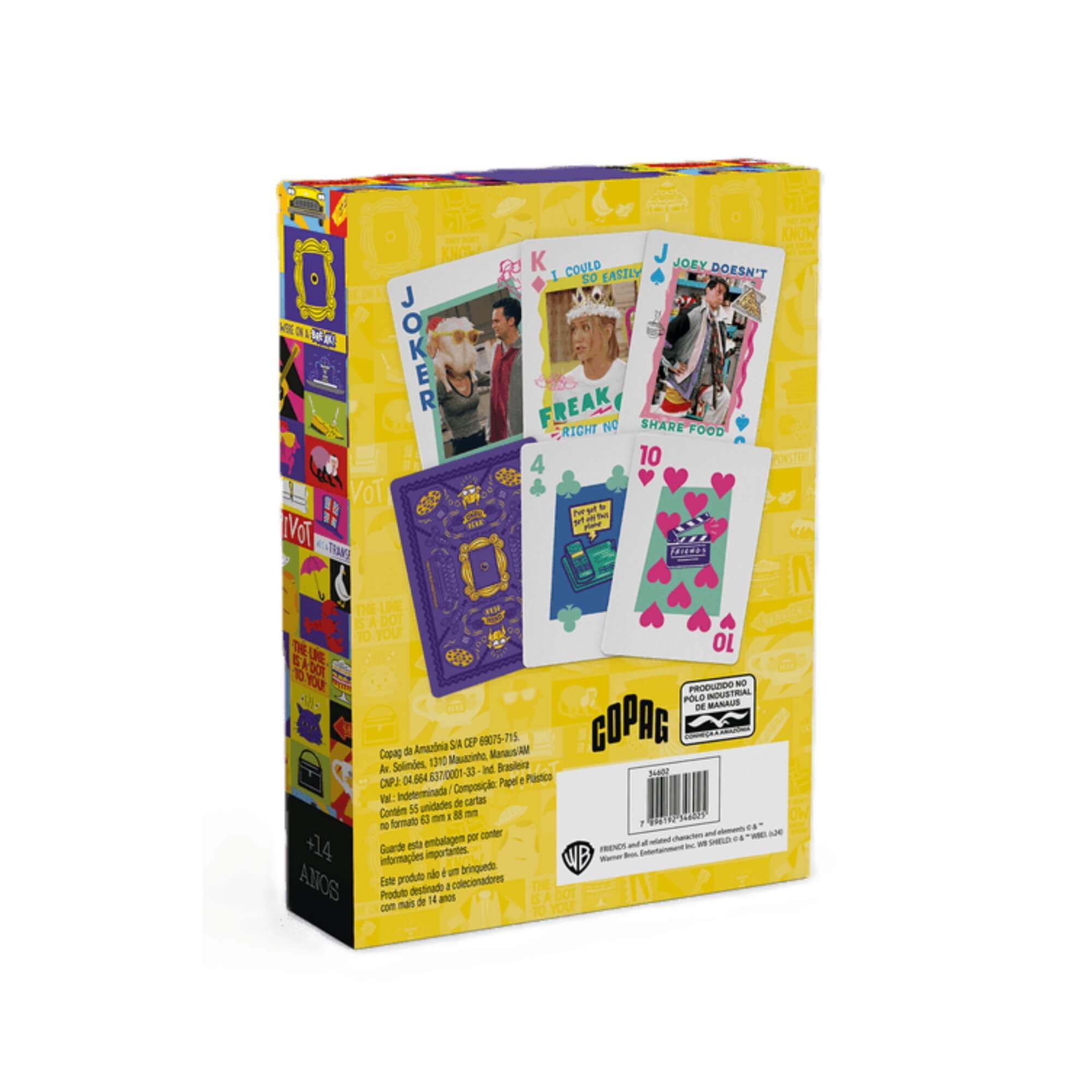 Jogo de Cartas Baralho Friends 55 Cartas Copag - 34603
