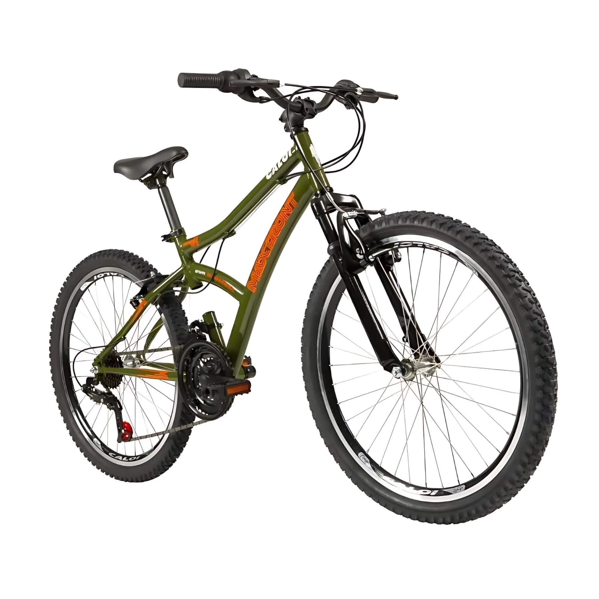 Bicicleta Infantil Max Front Aro 24" em Alumínio na cor Verde A21 T15R24V21 Caloi - 004298.19008
