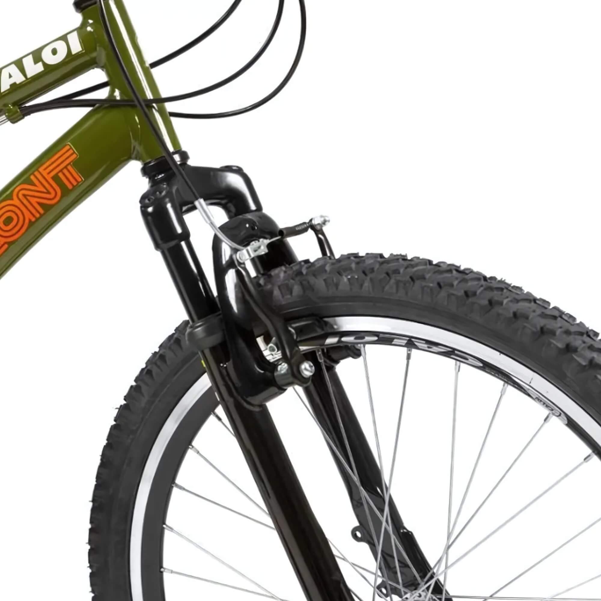 Bicicleta Infantil Max Front Aro 24" em Alumínio na cor Verde A21 T15R24V21 Caloi - 004298.19008