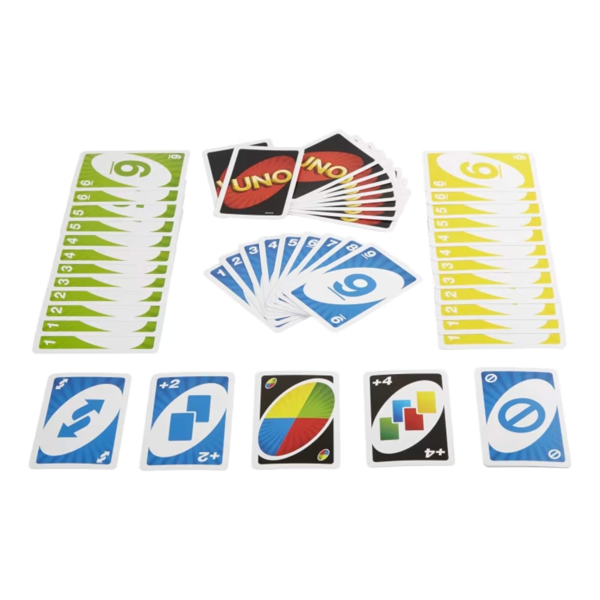 COMP Kit Jogo de Cartas Infantil Uno Clássico Original Mattel + Super Trunfo Predadores Grow