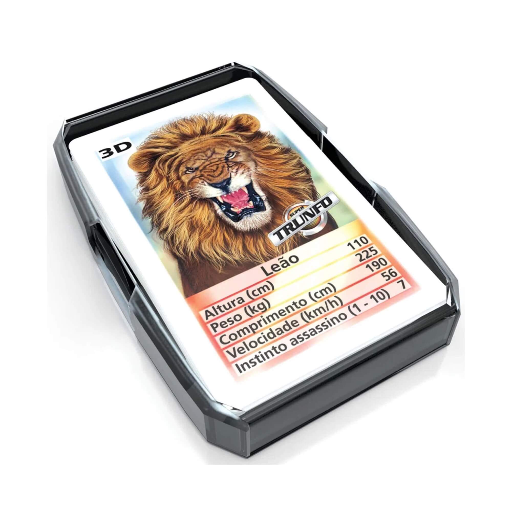 COMP Kit Jogo de Cartas Infantil Uno Clássico Original Mattel + Super Trunfo Predadores Grow