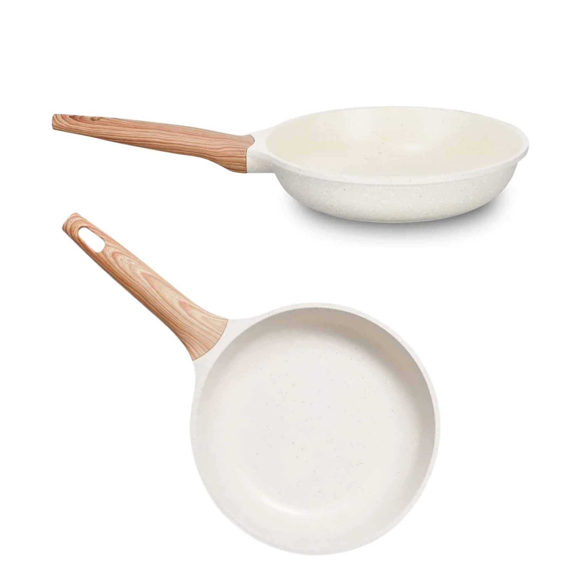 Jogo de Panelas 5 Peças Linha Titanium Natural cor Bege MTA - 8449
