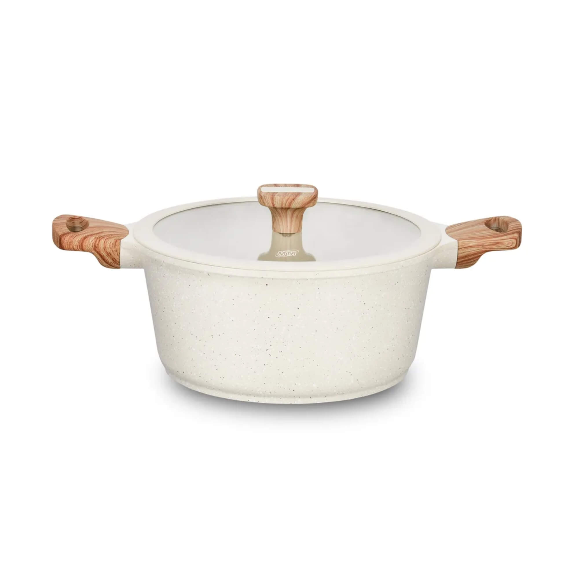Jogo de Panelas 5 Peças Linha Titanium Natural cor Bege MTA - 8449