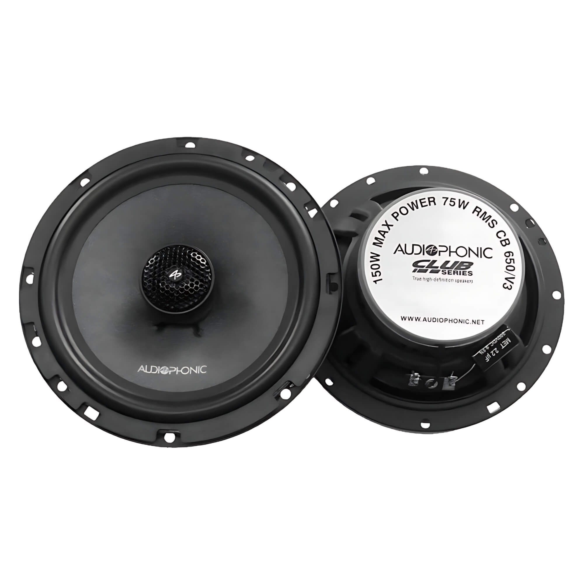 COMP Kit Som HB20 4 Alto Falante 6,5" Audiophonic KC 6.3 + CB 650 Alta Qualidade + Aro Adaptador