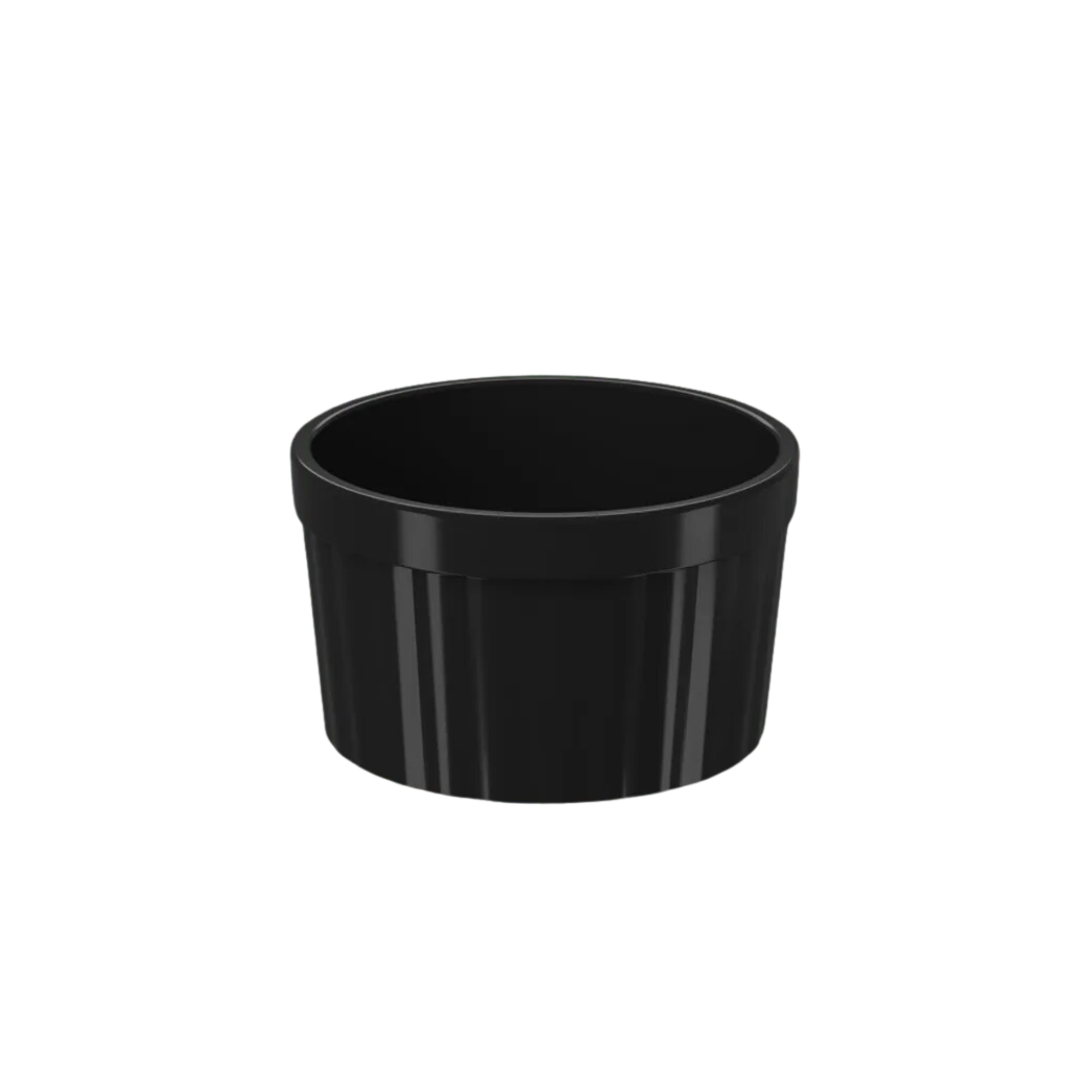 COMP Kit 4x Tigela Ramekin Coza Uno 150ml Cada Potinho Molho Preto - 10162/0008