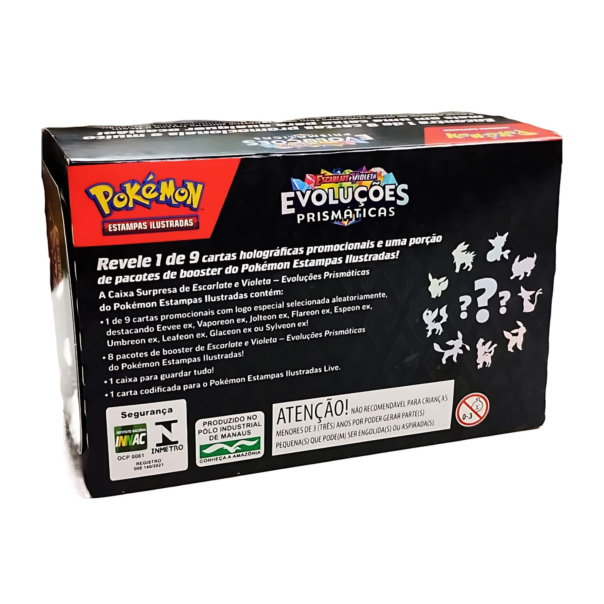 Caixa Surpresa Evoluções Prismáticas Pokemon EV8.5 TCG Copag - 35269
