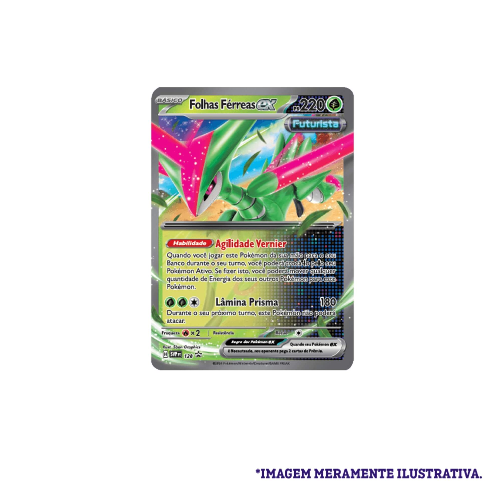 Pokemon Lata Batalha Paradoxal Folhas Férreas Ex Copag - 912396