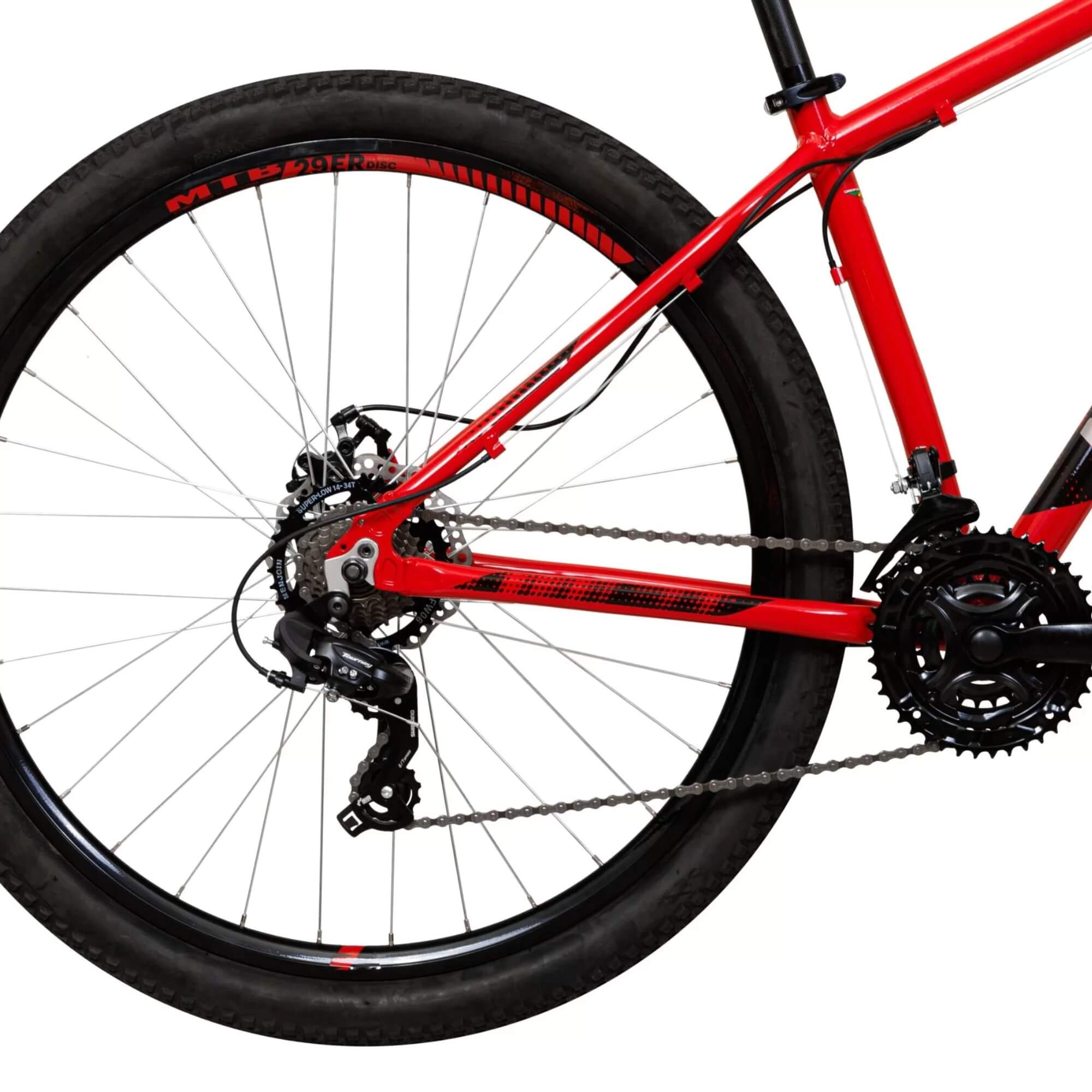 Bicicleta Semi-Montana Aro 29 T17R29V21 A25 cor Vermelha Caloi - 009661.19001