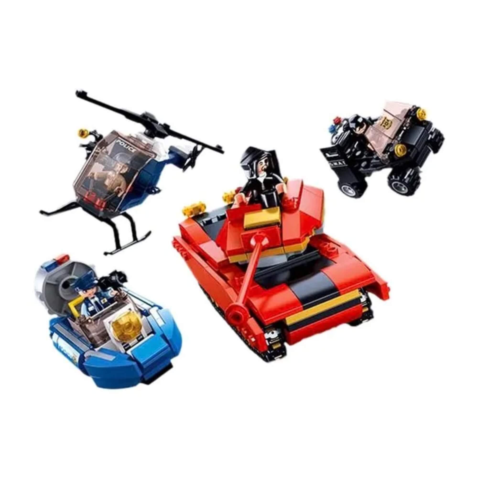 Brinquedo Infantil Blocos de montar Cidade Policial 460 Peças Multikids - BR1334