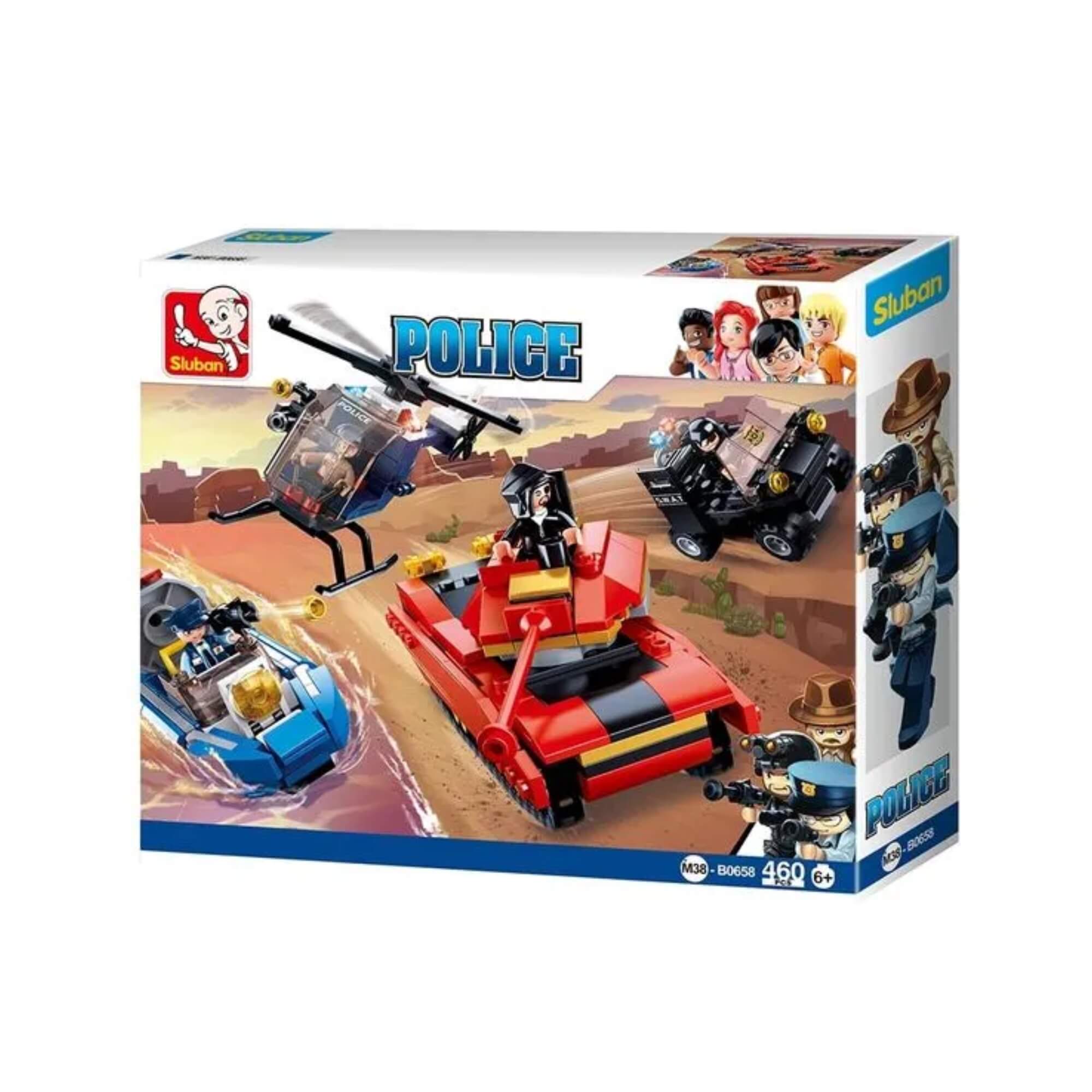 Brinquedo Infantil Blocos de montar Cidade Policial 460 Peças Multikids - BR1334