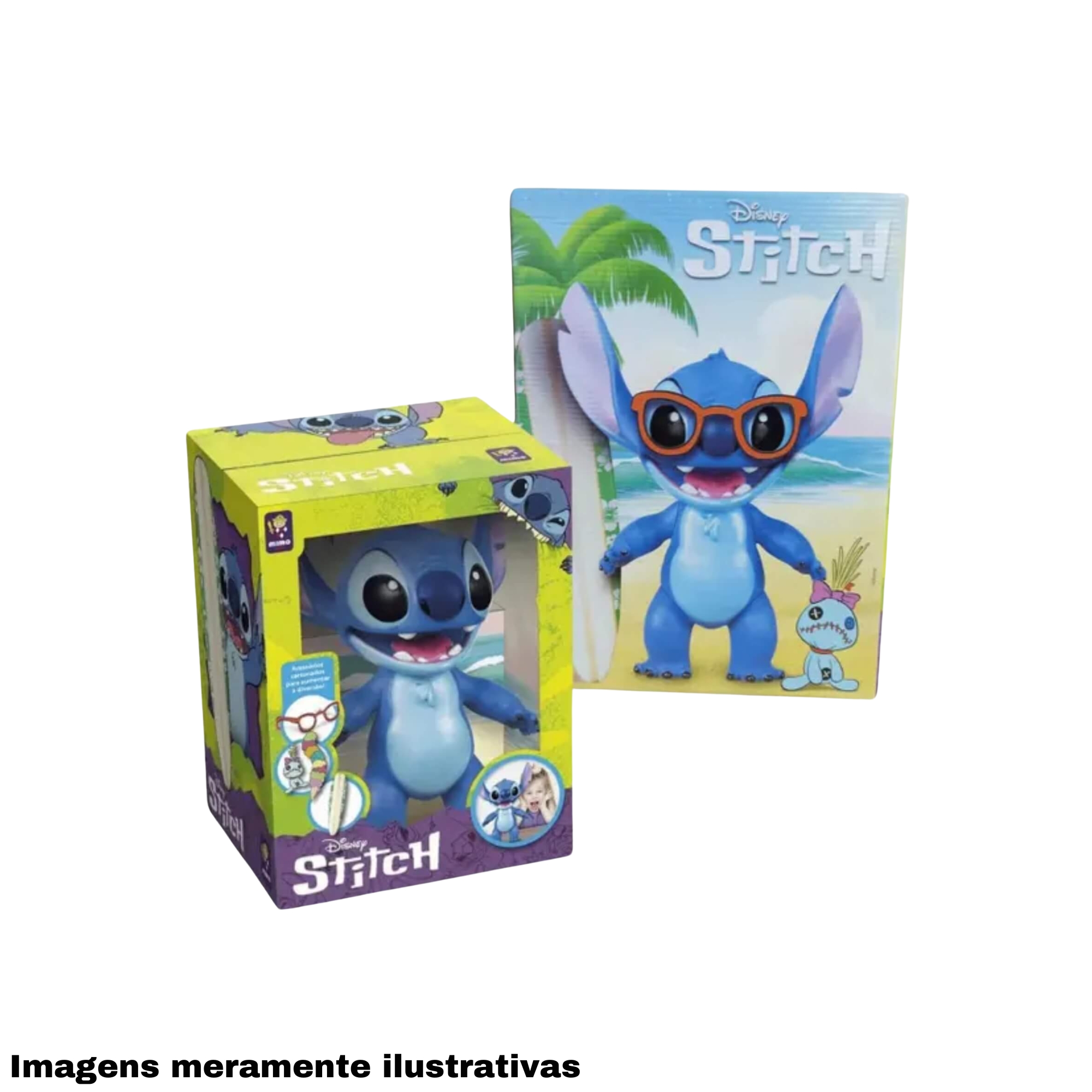 VAR Boneco Gigante Vinil Articulado Unitário 40cm Coleção Lilo & Stitch Disney Mimo Toys