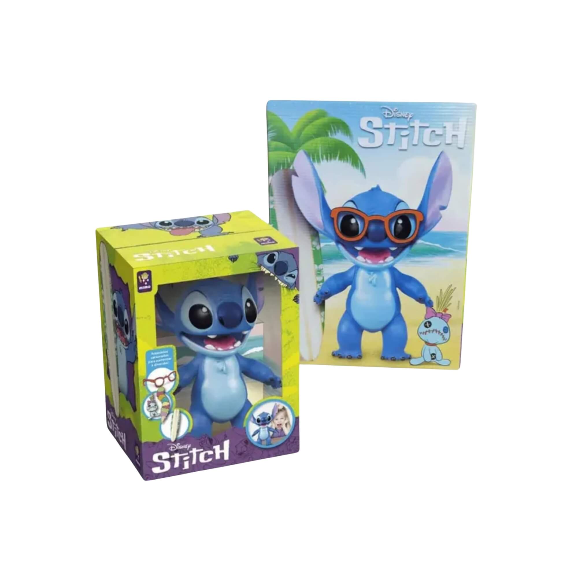 VAR Boneco Gigante Vinil Articulado Unitário 40cm Coleção Lilo & Stitch Disney Mimo Toys Personagem:Stitch