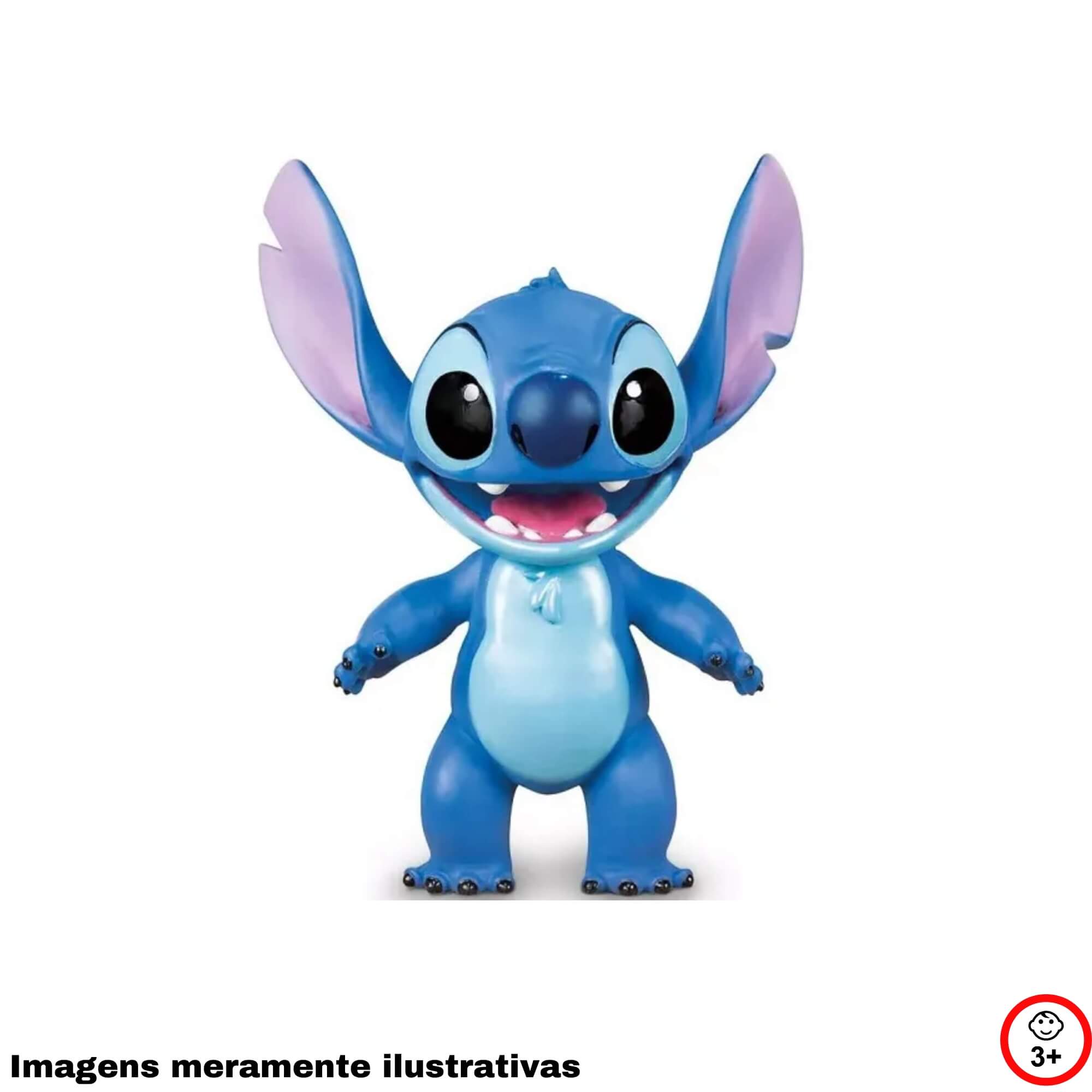 VAR Boneco Gigante Vinil Articulado Unitário 40cm Coleção Lilo & Stitch Disney Mimo Toys Personagem:Stitch
