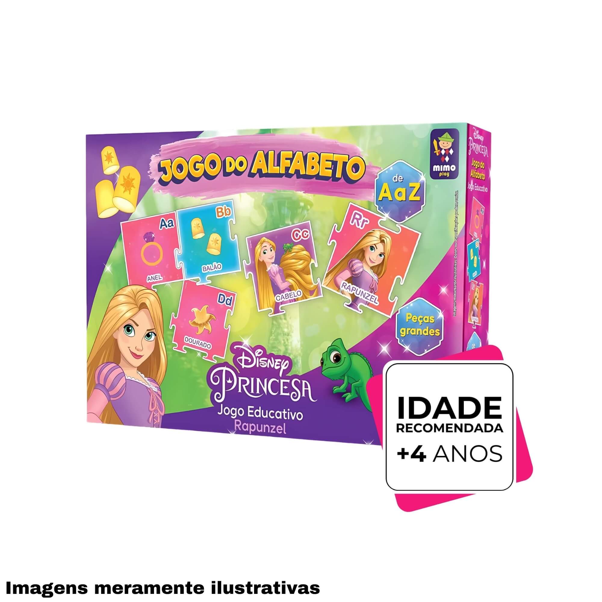 COMP Jogo das Letras Educativo Infantil Disney Unitário Mimo Toys