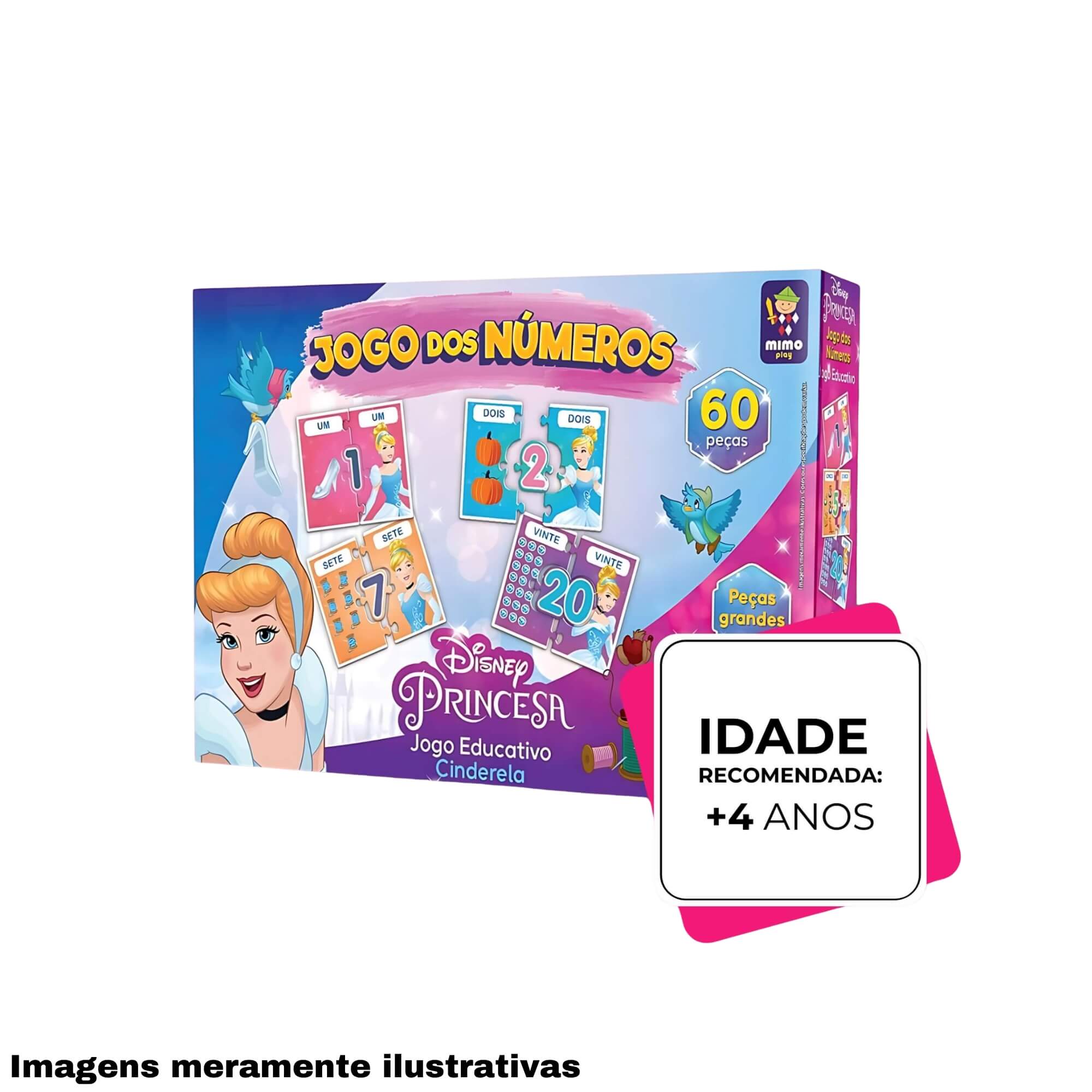COMP Jogo das Letras Educativo Infantil Disney Unitário Mimo Toys