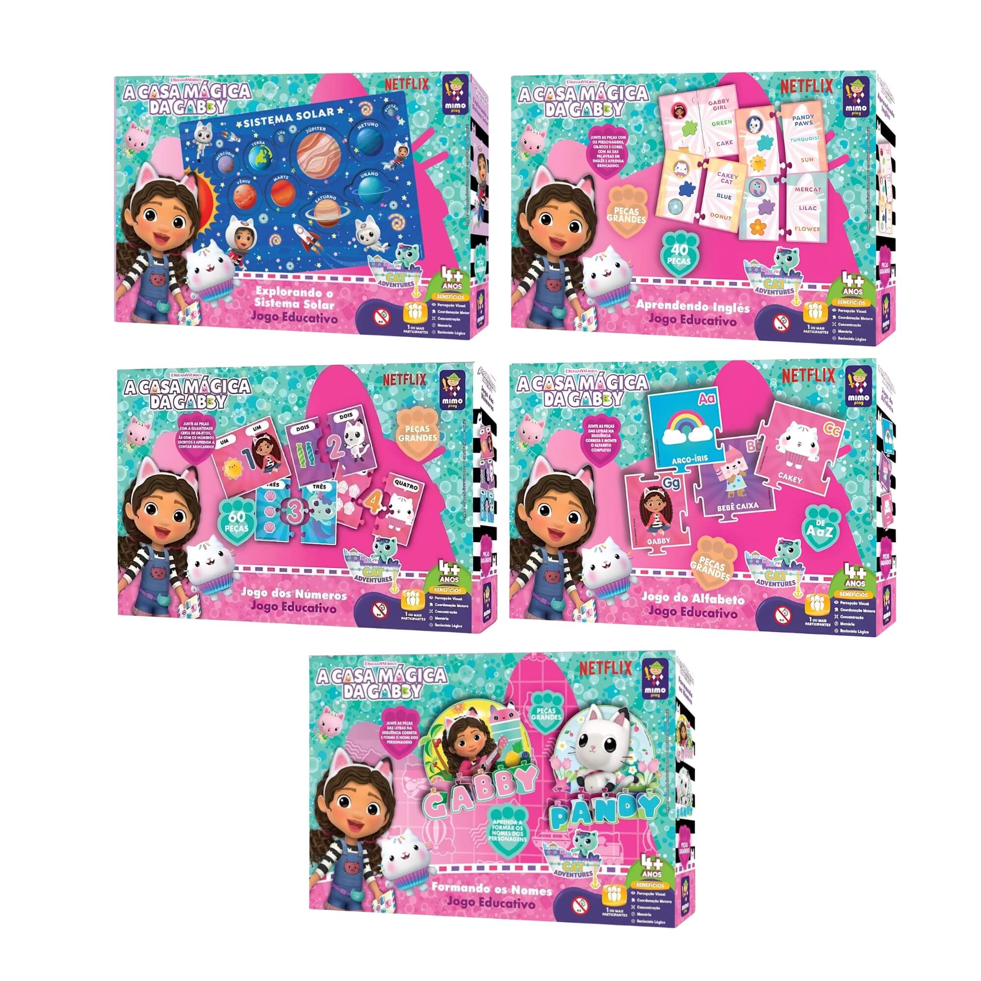 VAR Jogo Educativo Unitário Desenvolvimento Infantil Gabby Mimo Toys
