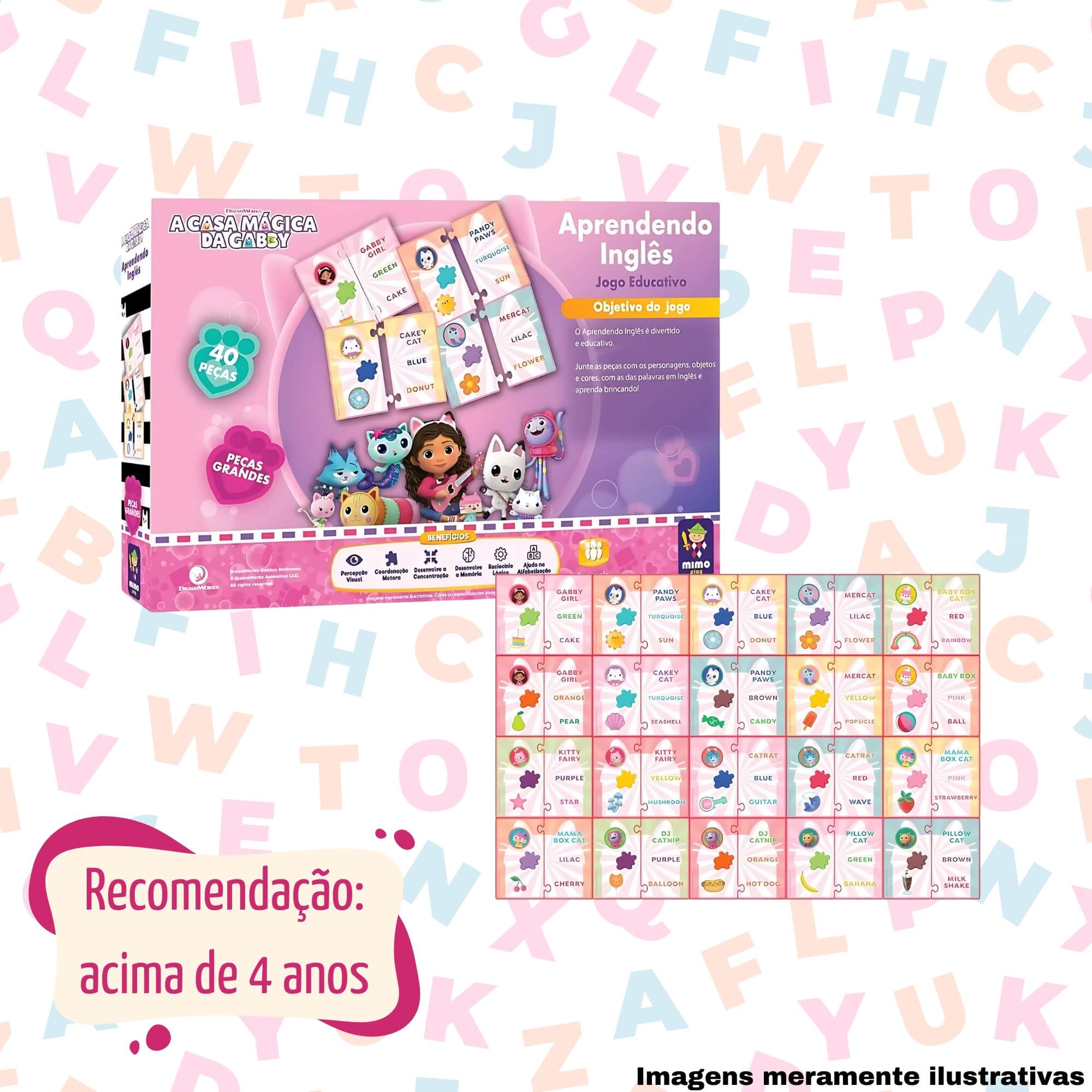 VAR Jogo Educativo Unitário Desenvolvimento Infantil Gabby Mimo Toys