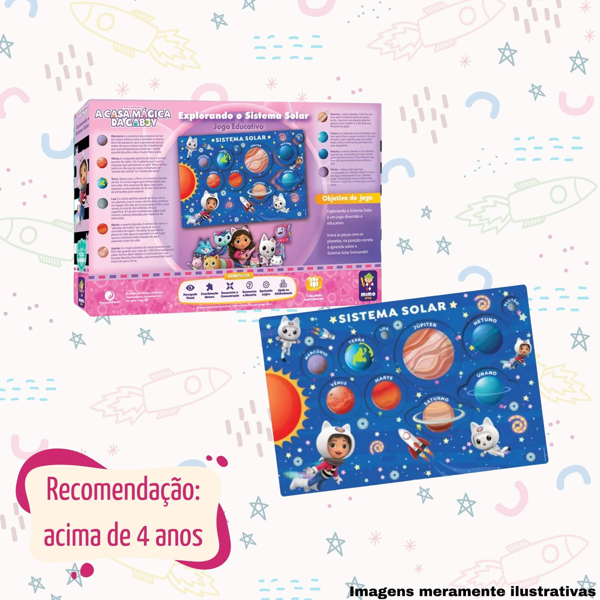 VAR Jogo Educativo Unitário Desenvolvimento Infantil Gabby Mimo Toys