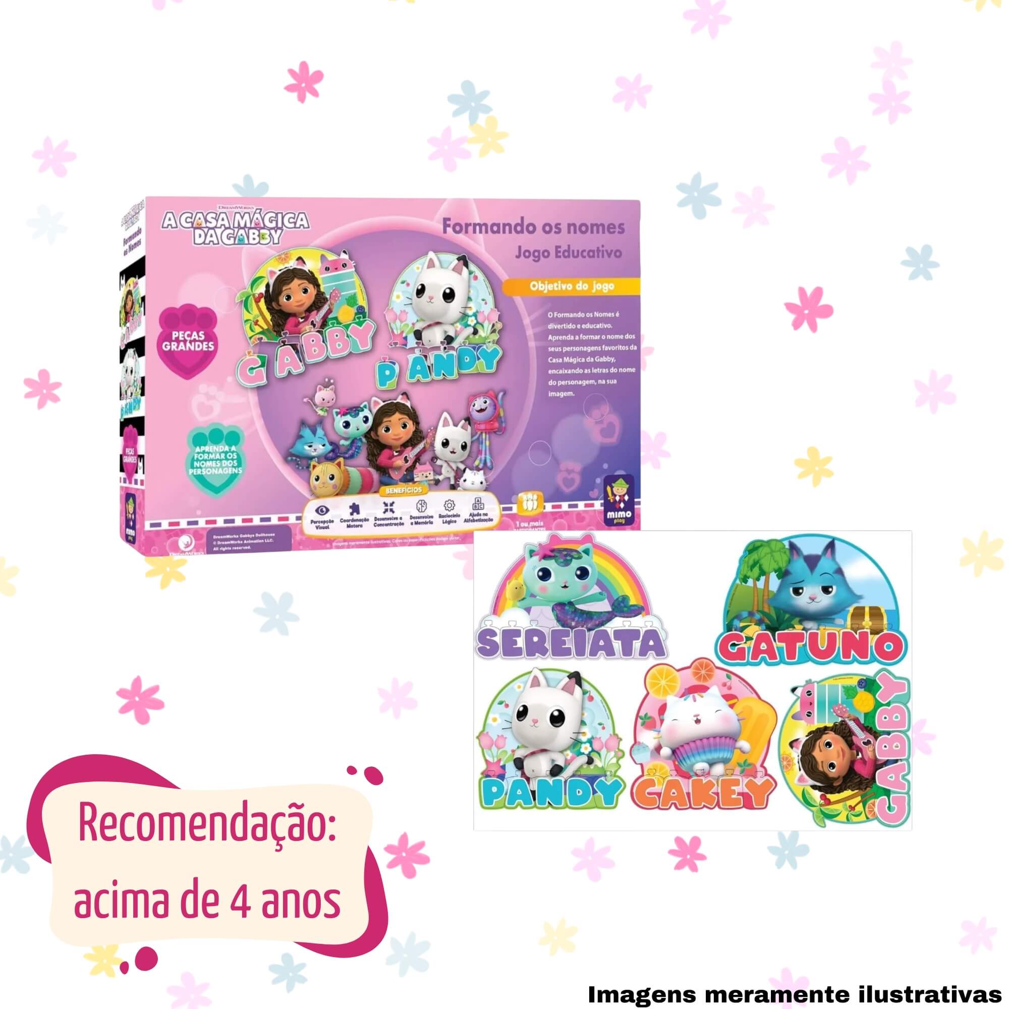VAR Jogo Educativo Unitário Desenvolvimento Infantil Gabby Mimo Toys