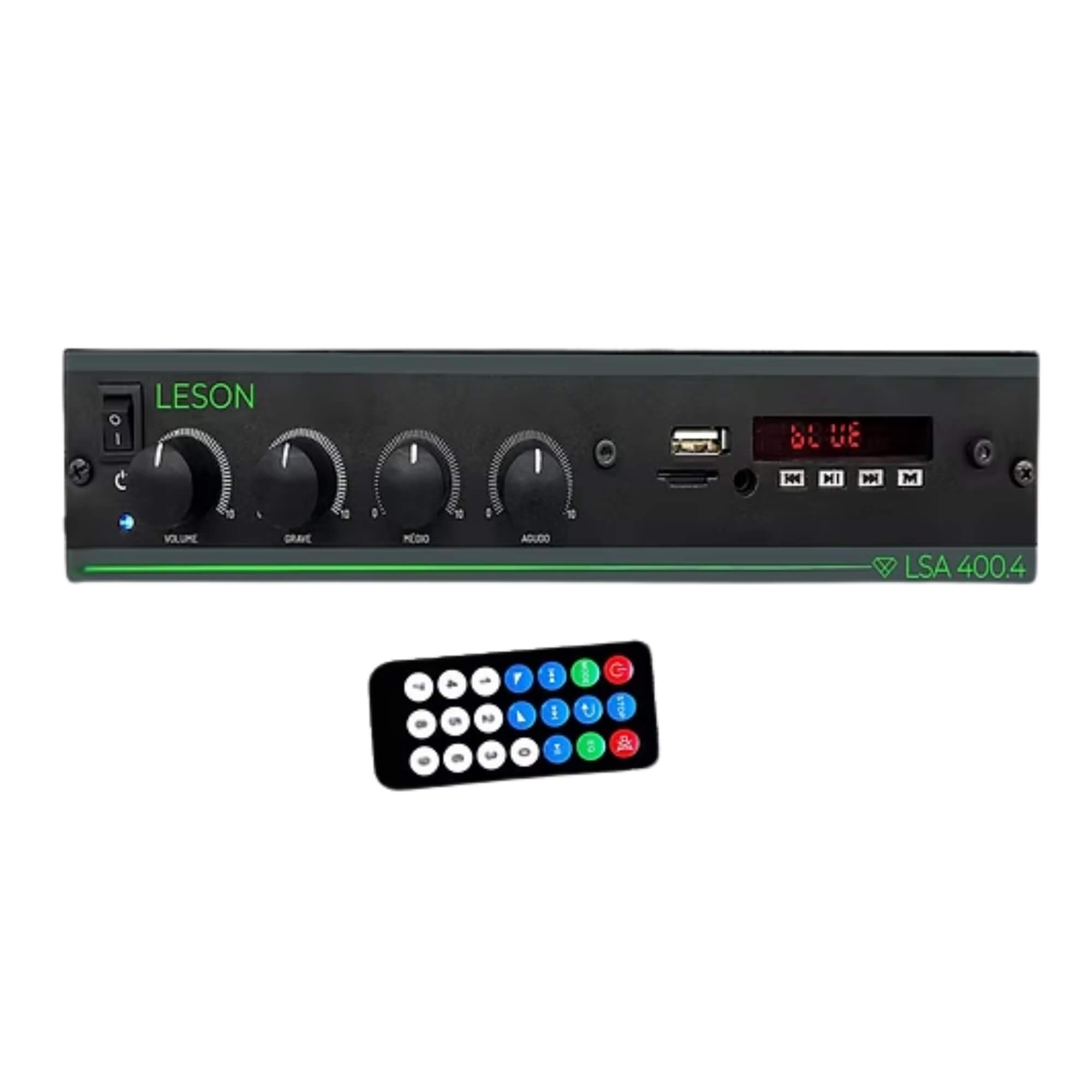 Amplificador LSA 400.4 60W RMS 4 Canais Bluetooth Usb Leson - 2AMPLS400