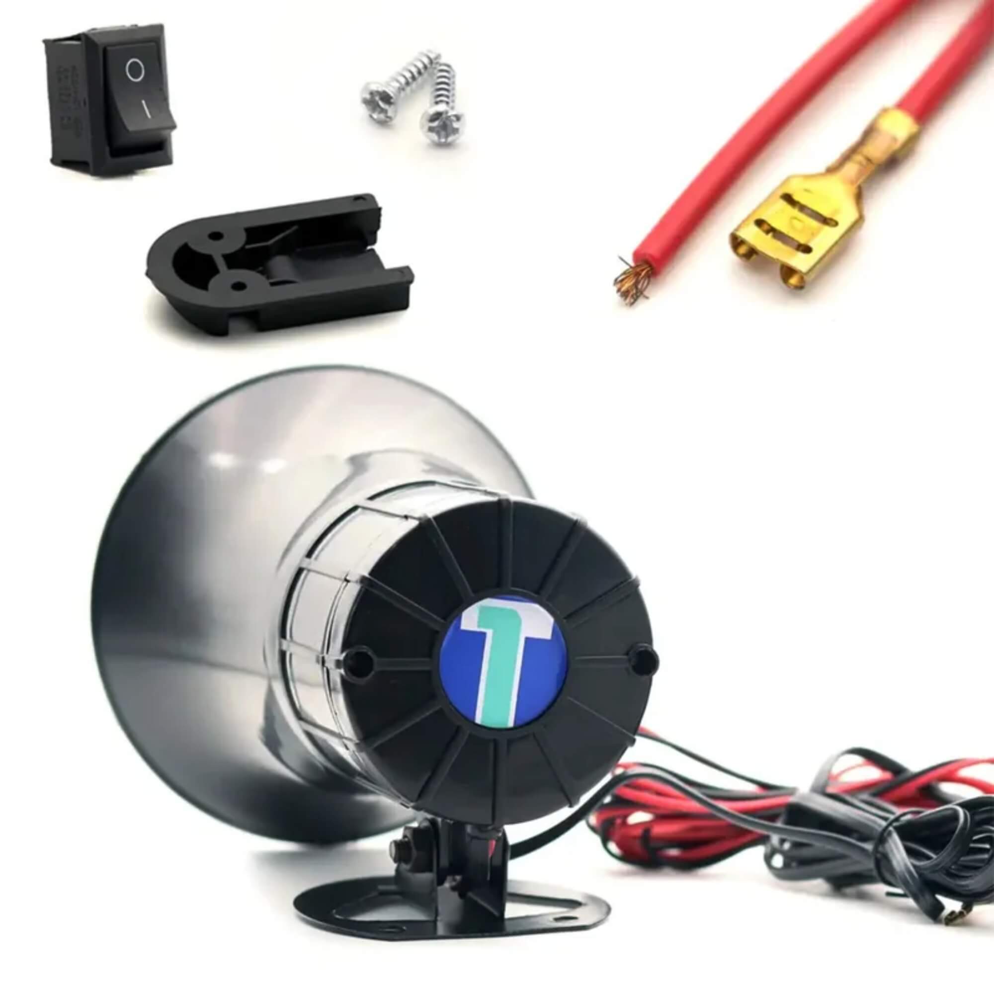 Sirene Alto Falante Ptt 12V Tech One - PW-B-2690