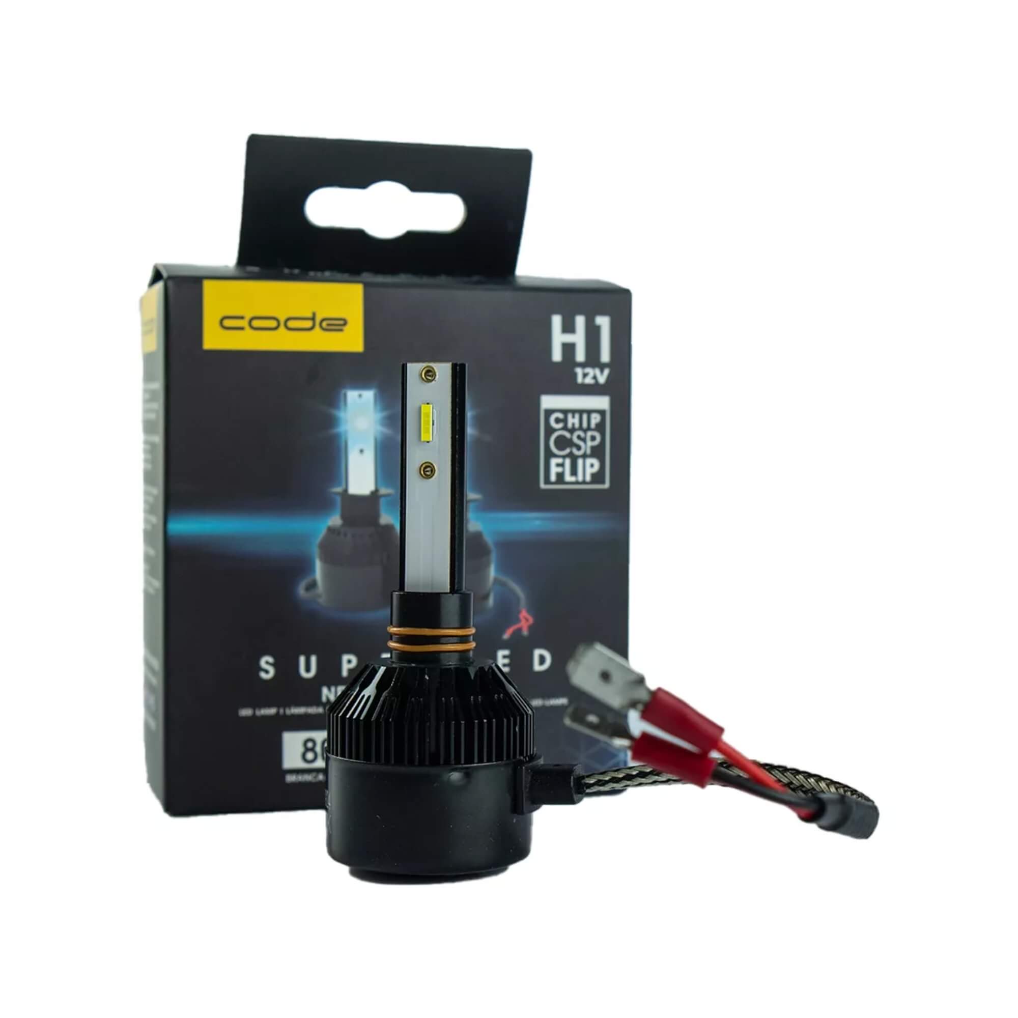 Lâmpada Automotiva Super Led Code 12V Csp 8000K H1 Com 2 unidades Tech One - KC-F-6124