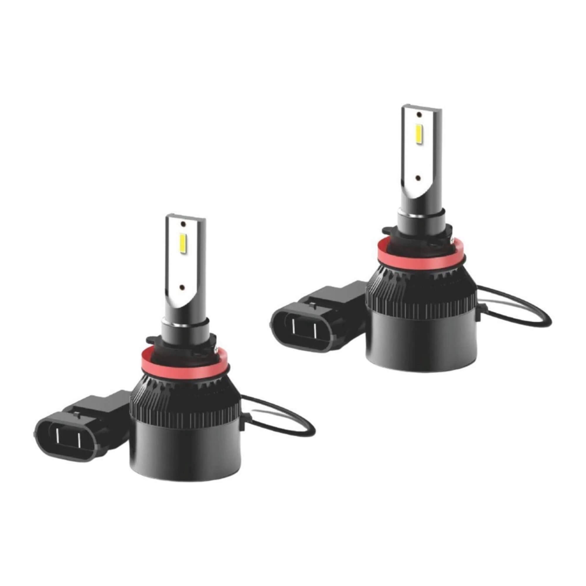 Kit 02 Lâmpadas Automotivas Led Encaixe H8 H9 H11 H16 8000K 12V Tech One - KC-F-6130