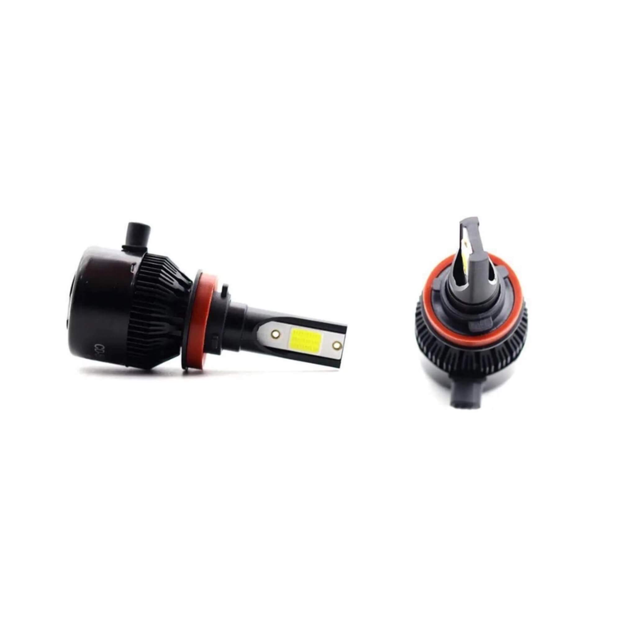 Kit 02 Lâmpadas Automotivas Led Encaixe H8 H9 H11 H16 8000K 12V Tech One - KC-F-6130