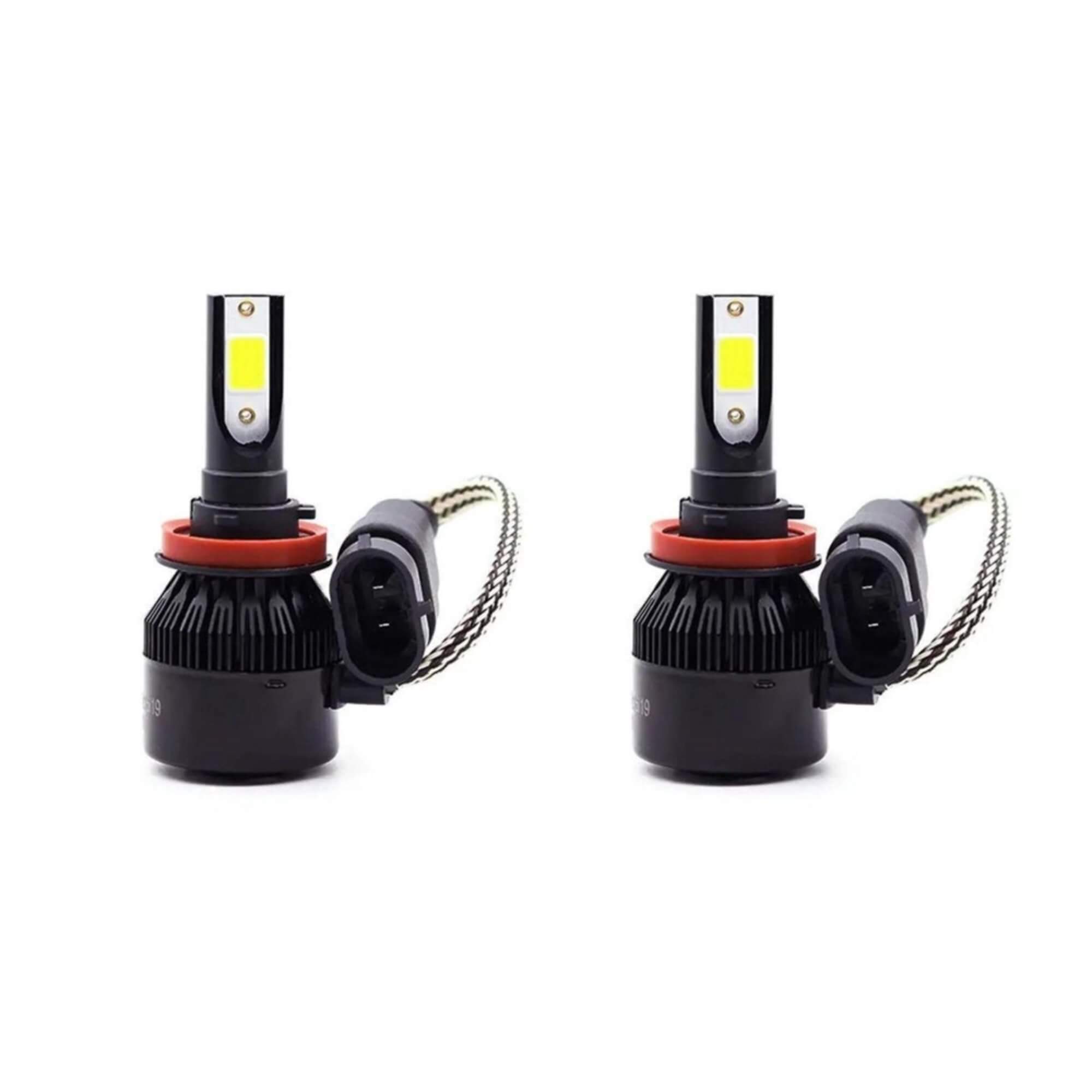 Kit 02 Lâmpadas Automotivas Led Encaixe H8 H9 H11 H16 8000K 12V Tech One - KC-F-6130