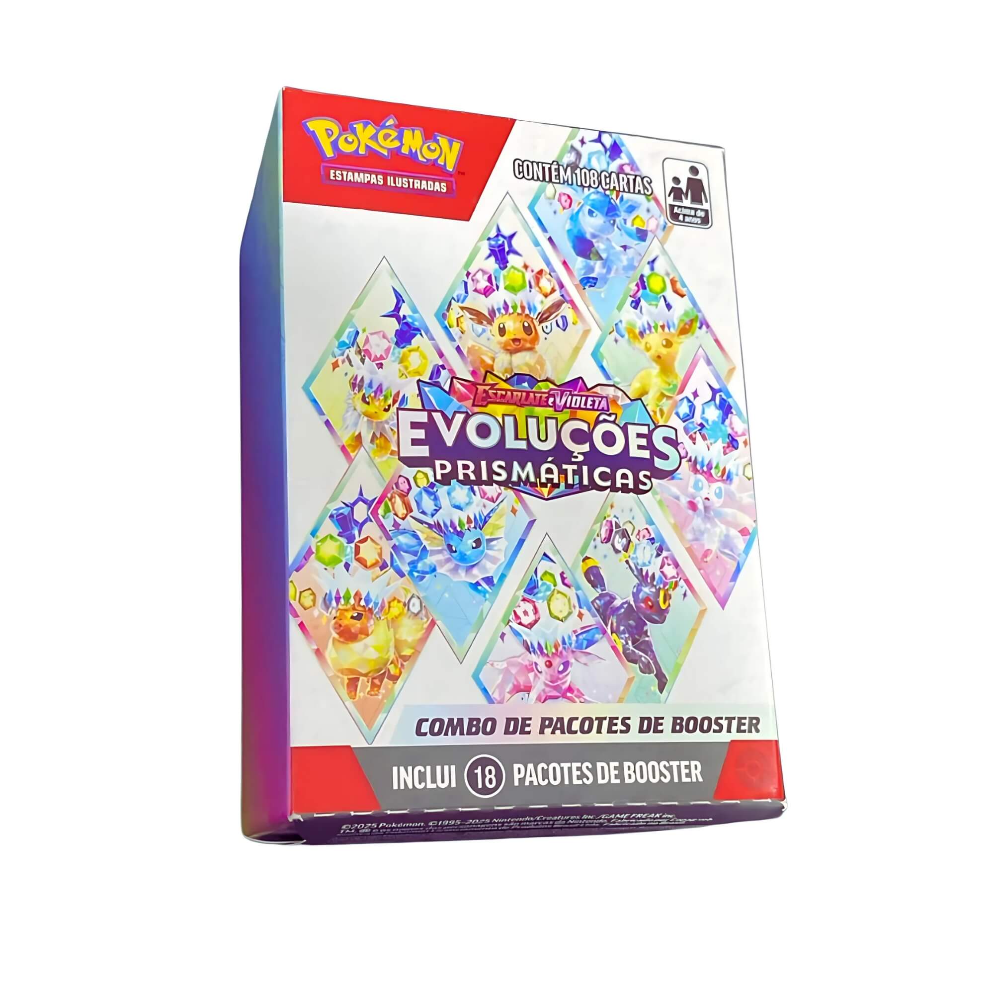 Pokemon Combo de Booster EV 8.5 Evoluções Prismáticas Copag - 35595