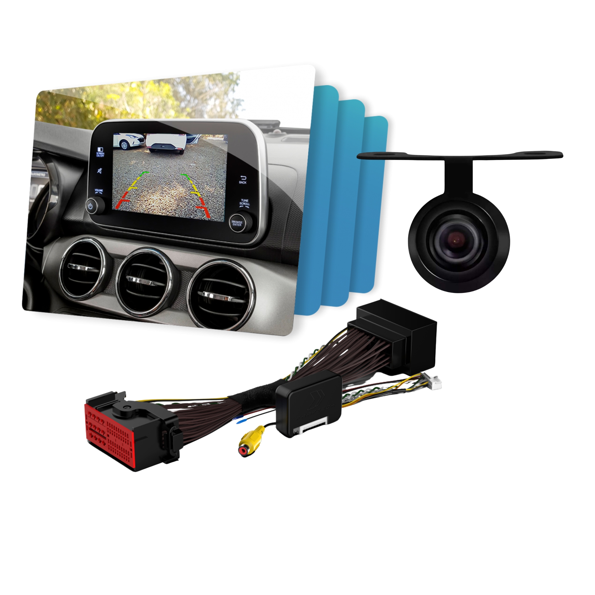 COMP Interface para ativação + Câmera de Ré Plug & Play Argo e Cronos com tela de 7 polegadas FT-RC-UC Faaftech