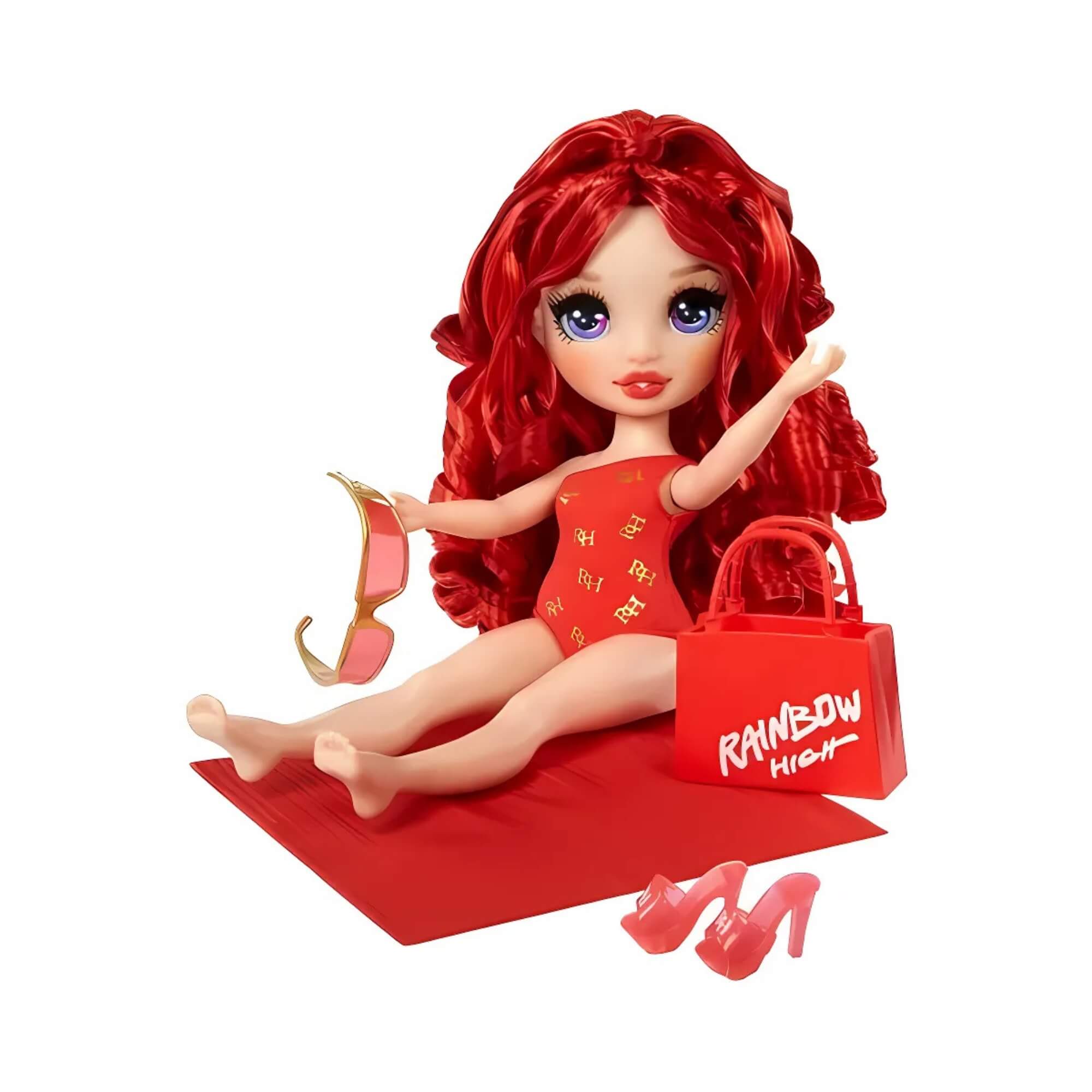 Boneca Rainbow High Swim & Style Ruby 27cm (Vermelho) MGA - 4222507277