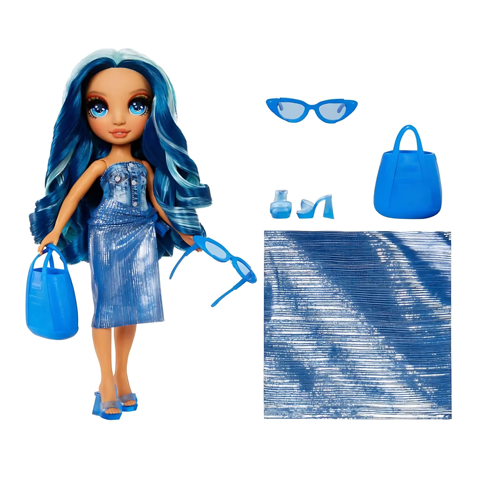 Boneca Rainbow High Swim & Style Skyler 27cm (Azul) MGA - 4222507307
