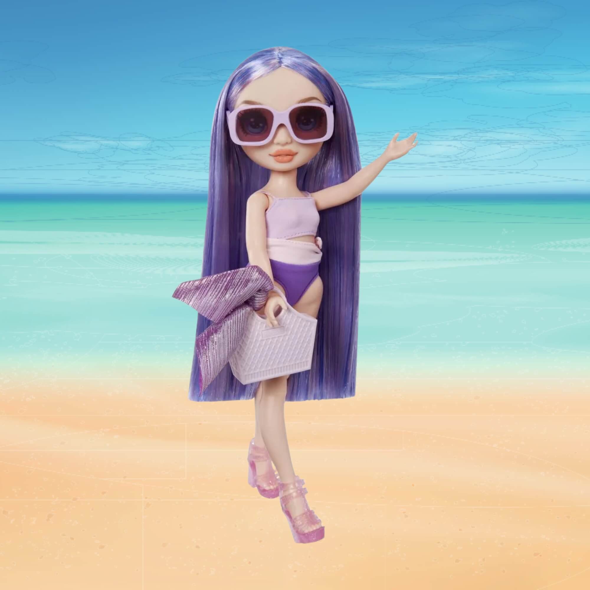 Boneca Rainbow High Swim e Style Violet 27cm (Roxo) MGA - 4222507314