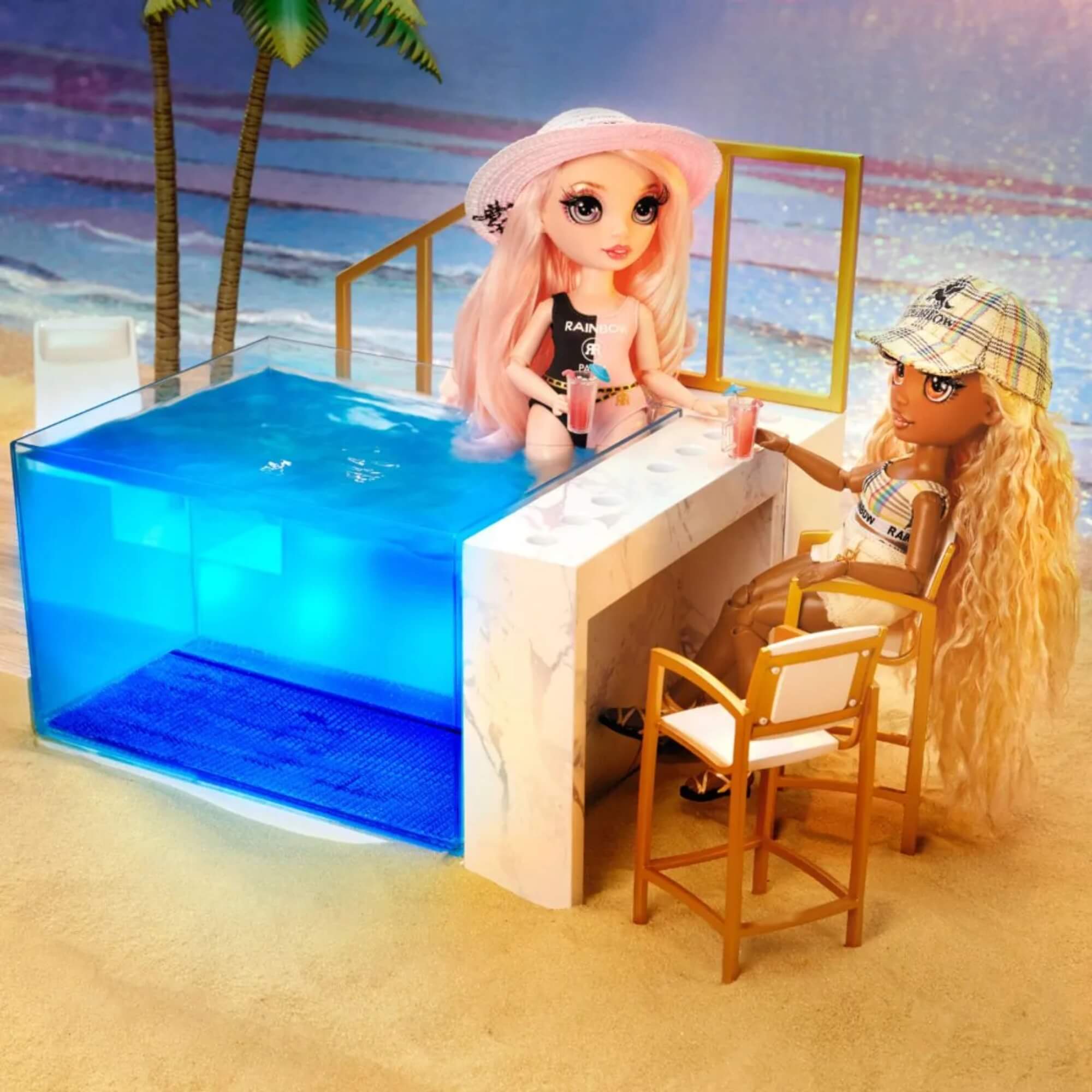Brinquedo Infantil Playset Piscina e Praia Rainbow High Pacific Coast MGA - 4222578475