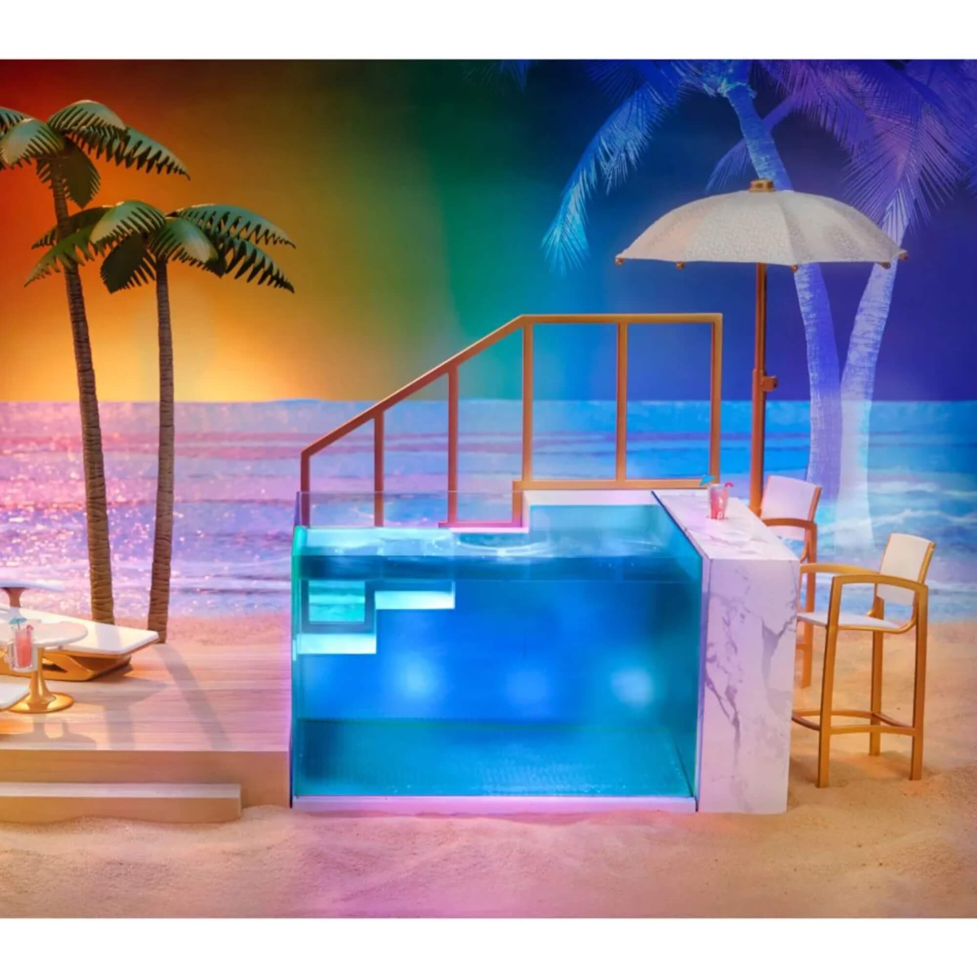 Brinquedo Infantil Playset Piscina e Praia Rainbow High Pacific Coast MGA - 4222578475