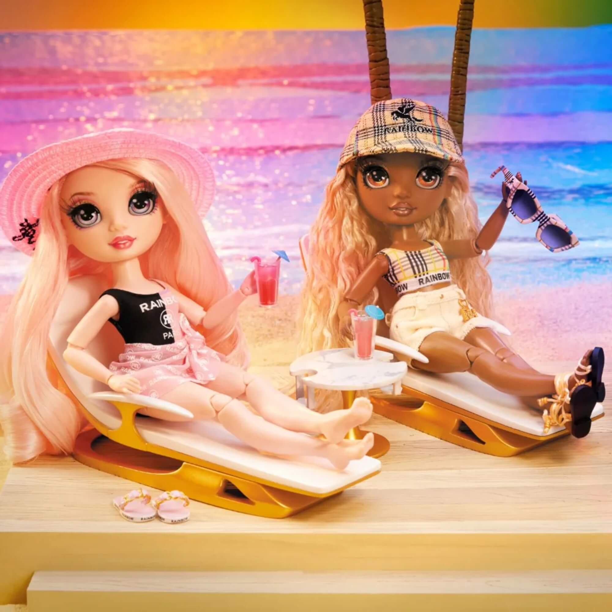 Brinquedo Infantil Playset Piscina e Praia Rainbow High Pacific Coast MGA - 4222578475