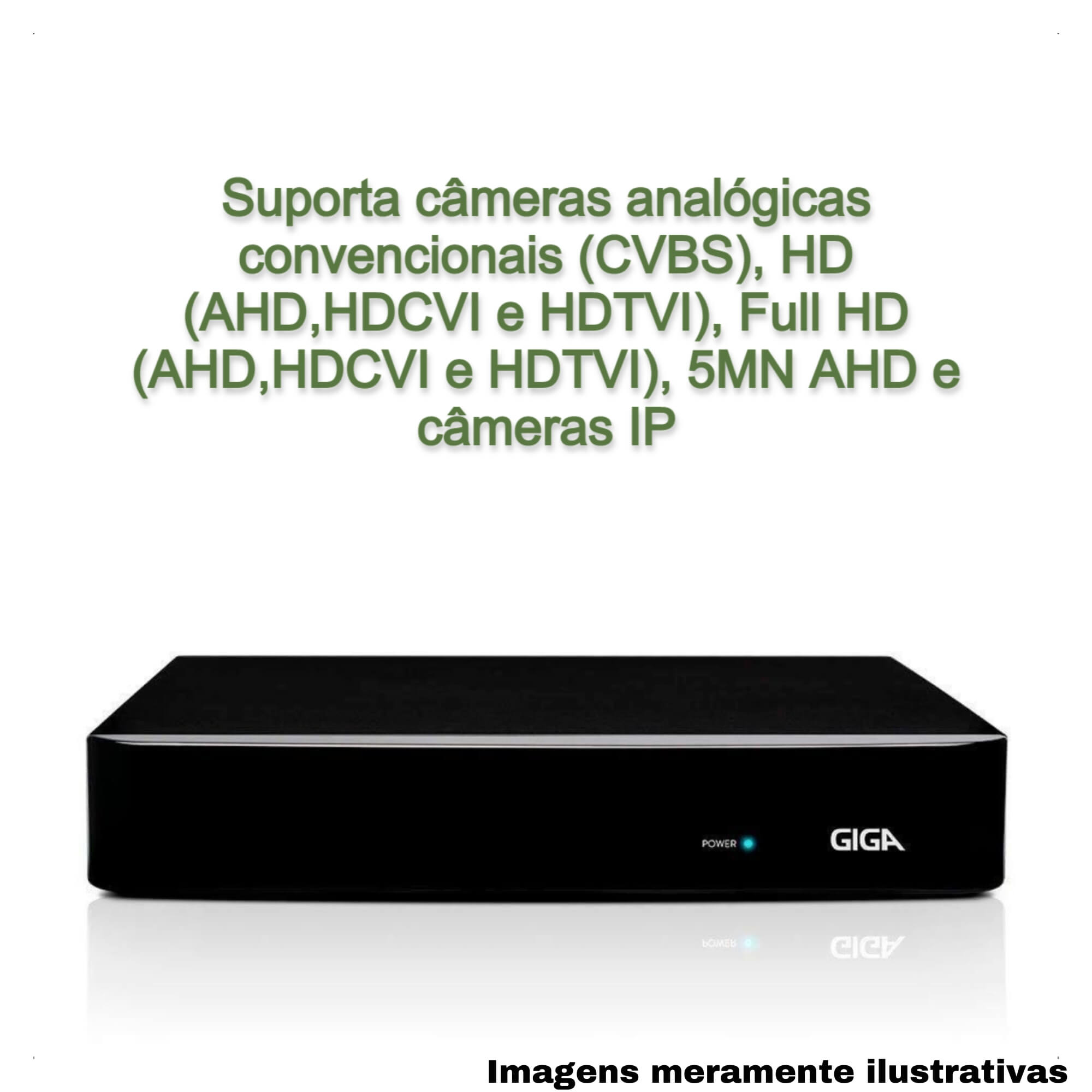 COMP Kit DVR 4 Canais HD Orion 1080p 4MP + Câmera Dome 1080P IR 20M + HD 1TB Skyhawk Seagate Giga