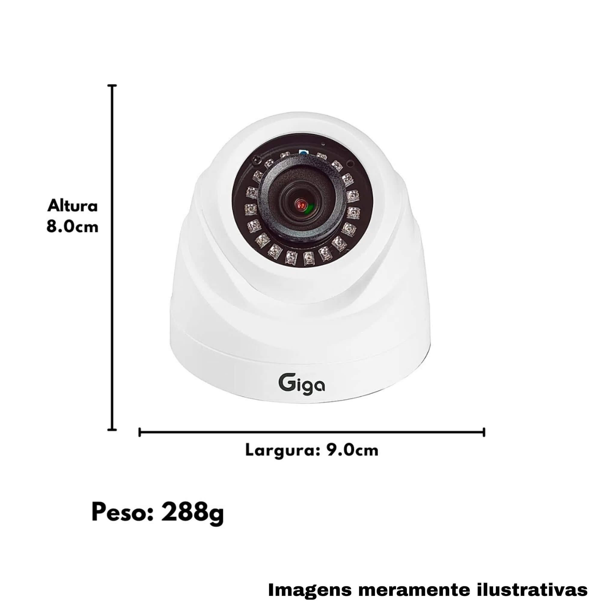 COMP Kit DVR 4 Canais HD Orion 1080p 4MP + Câmera Dome 1080P IR 20M + HD 1TB Skyhawk Seagate Giga