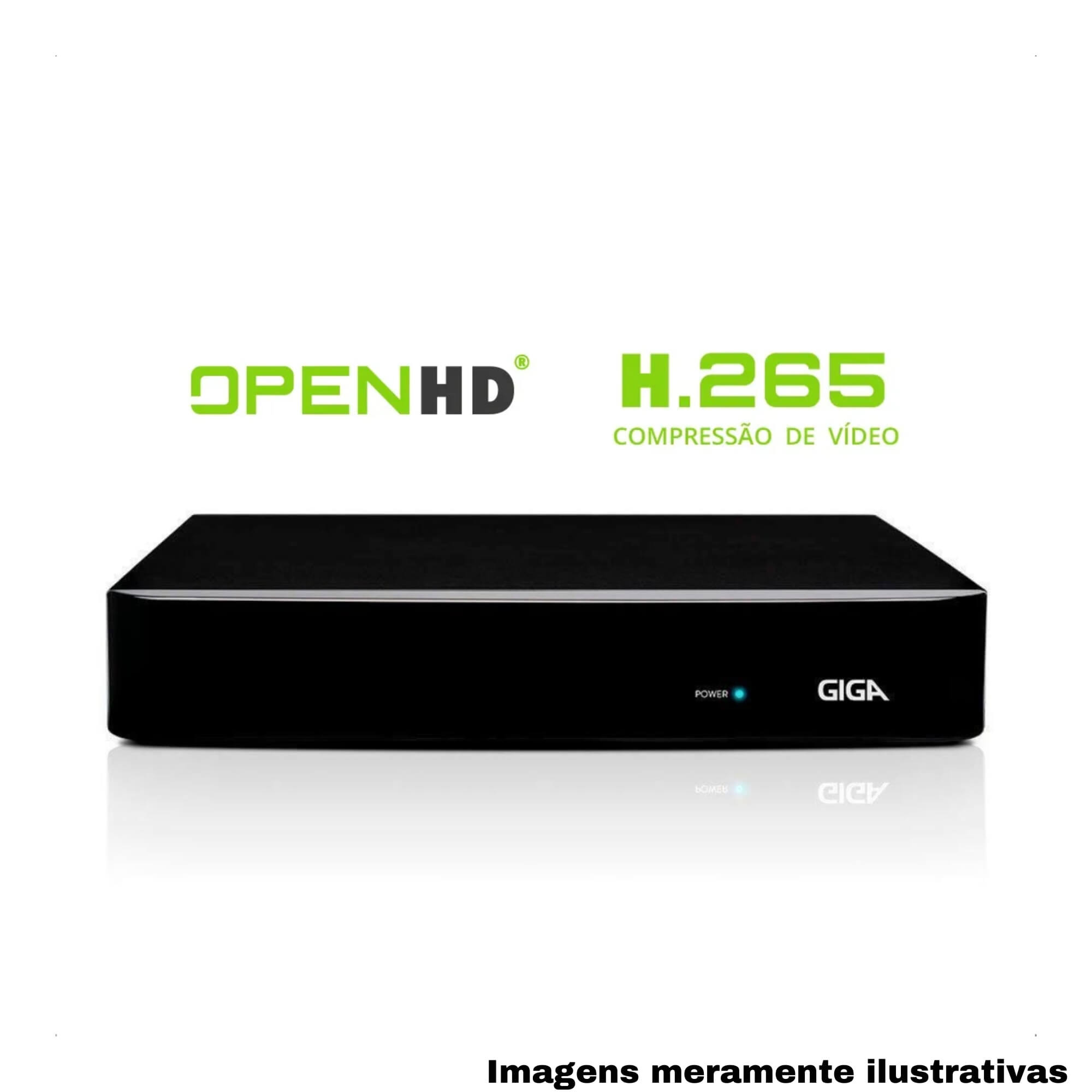 COMP Kit HD 1TB Skyhawk Seagate Security + DVR Série 4 Canais Open HD Orion Híbrido 1080p 4MP Giga
