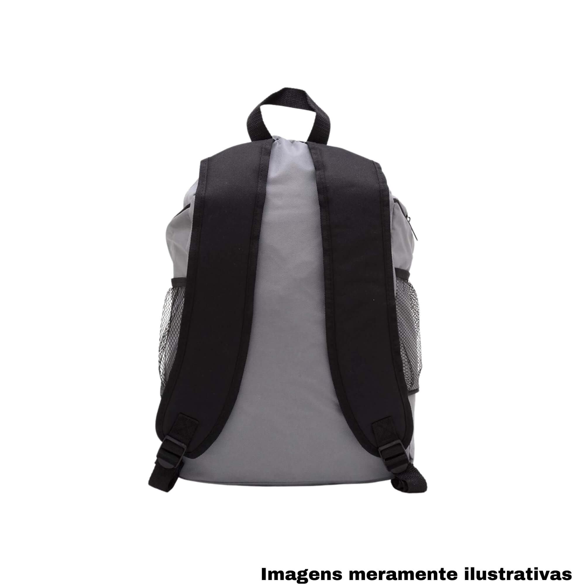 COMP Kit Bola de Basquete PU Nº 7 Pro Ball + Mochila Ziper Duplo San Antonio Spurs Futebol e Magia