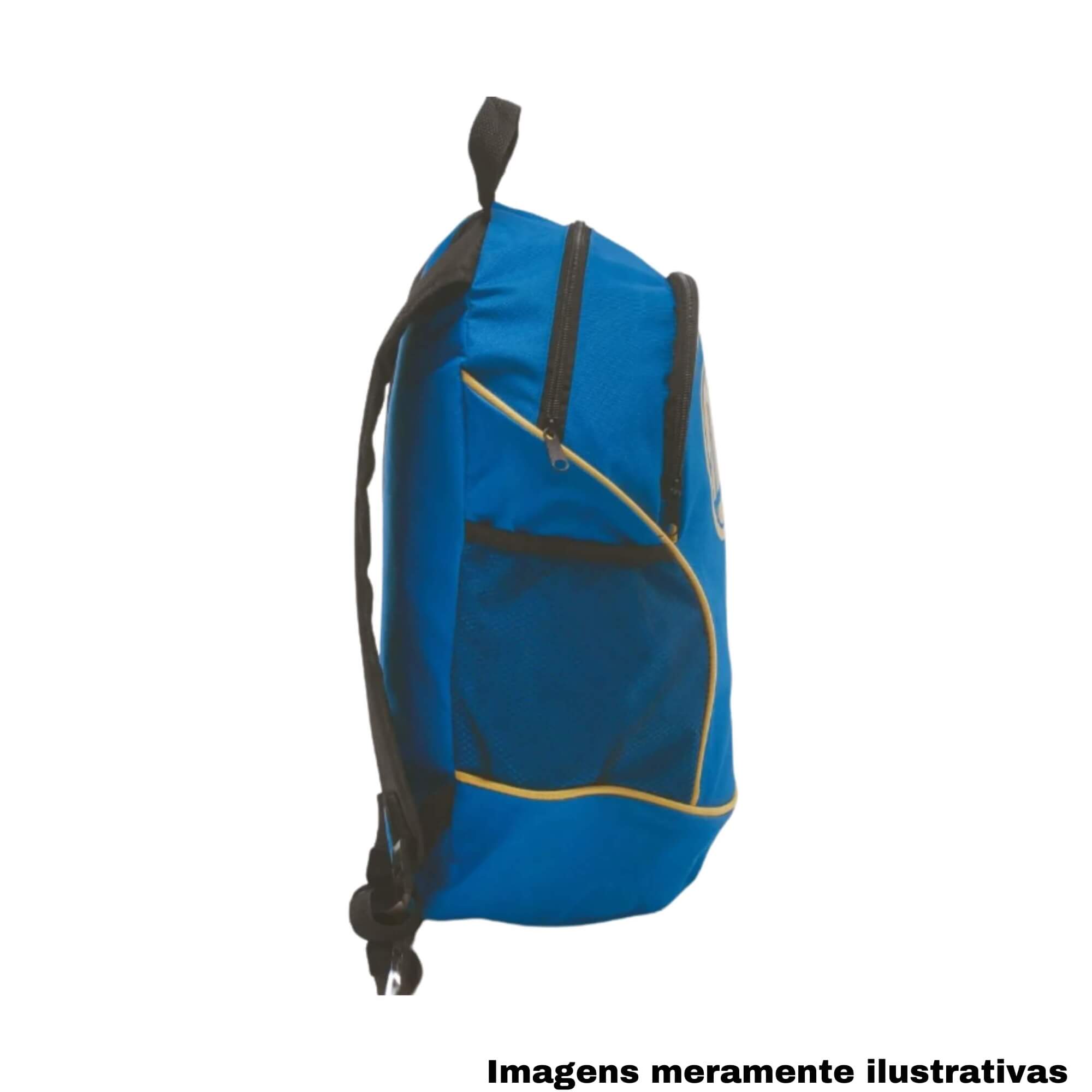 COMP Kit Bolsa Térmica Bola Warriors + Mochila Basquete Golden State Warriors Futebol e Magia