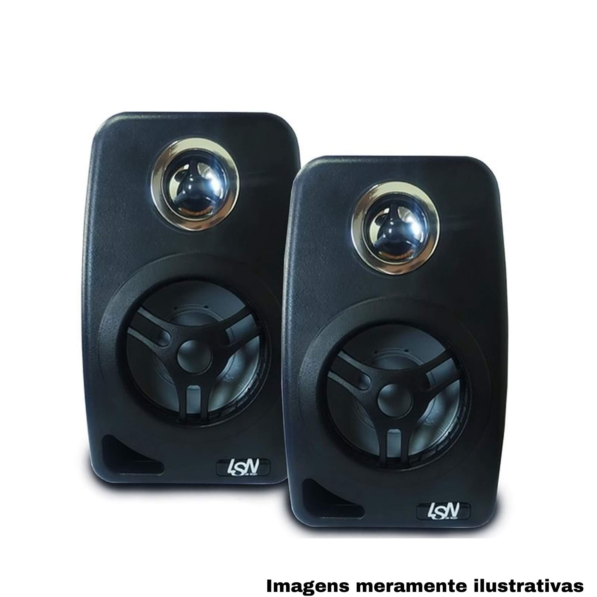 COMP Kit Amplificador Receiver 120W + Arandelas 110W RMS Orion 6' + Caixa 70W RMS 8 Ohms Leson
