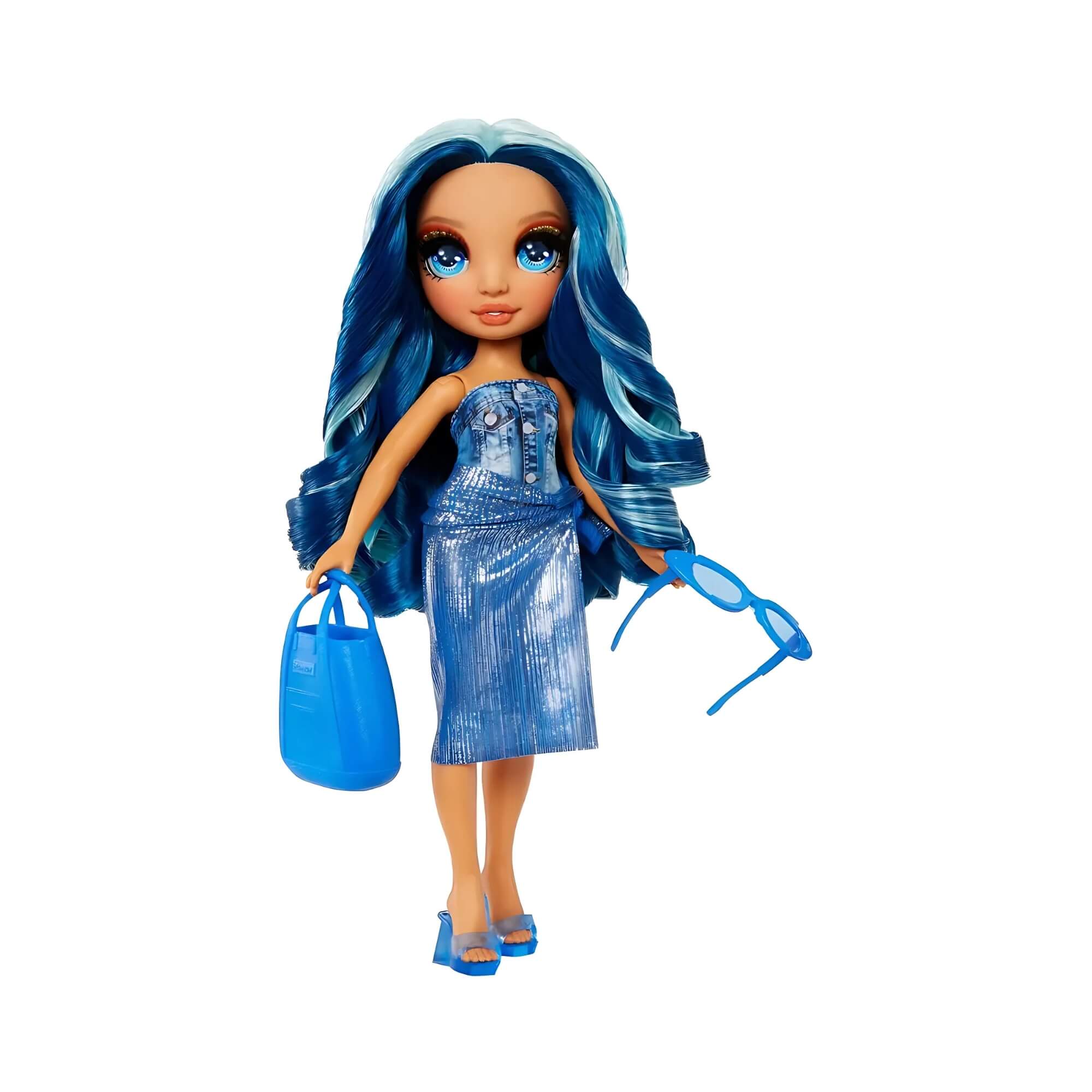 COMP Playset Piscina e Praia Rainbow High Pacific Coast + Boneca Swim e Style Skyler 27cm MGA